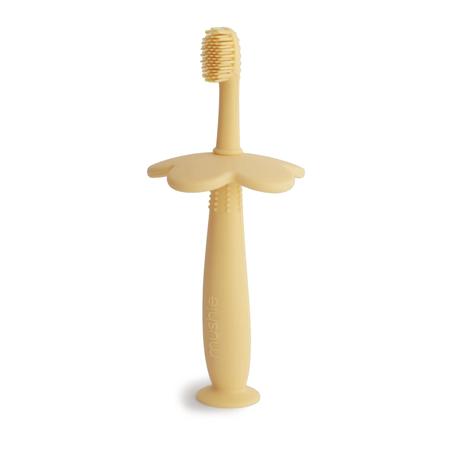 Flower Training Toothbrush for Kids - Soft Silicone Bristles for Gentle Cleaning and Gum Stimulation Mushie