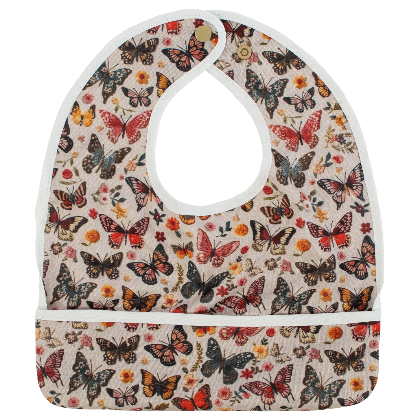 Flutter Embroidery The Flip Bib Pocket Baby Drool Catcher Texas Tushies Everetts Place: Online Boutique