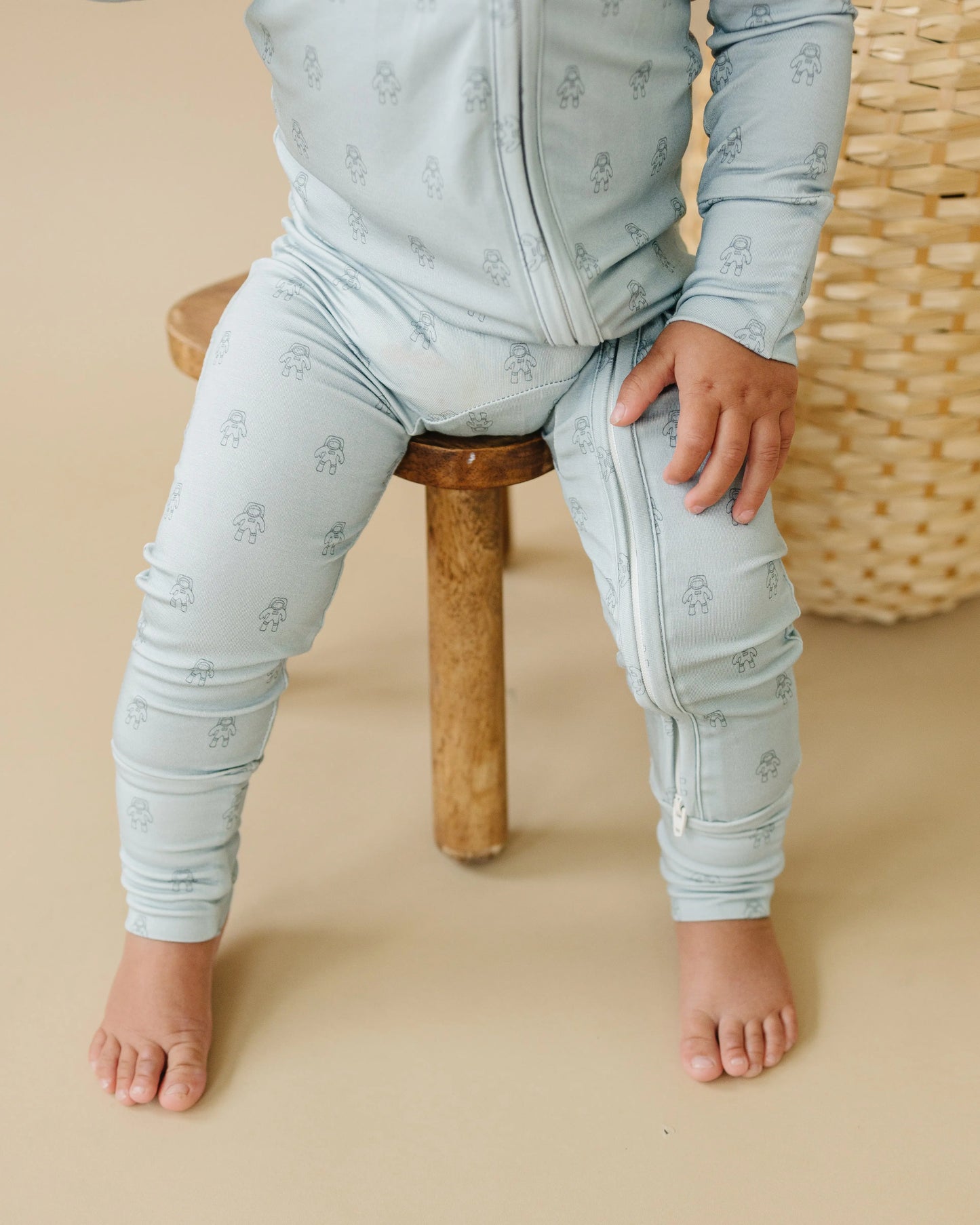 Little Joy Co. Fly Me To The Moon Bamboo Zippy Romper Soft For Babies - Apparel & Accessories > Clothing > Baby & Toddler Clothing > Baby & Toddler Sleepwear
