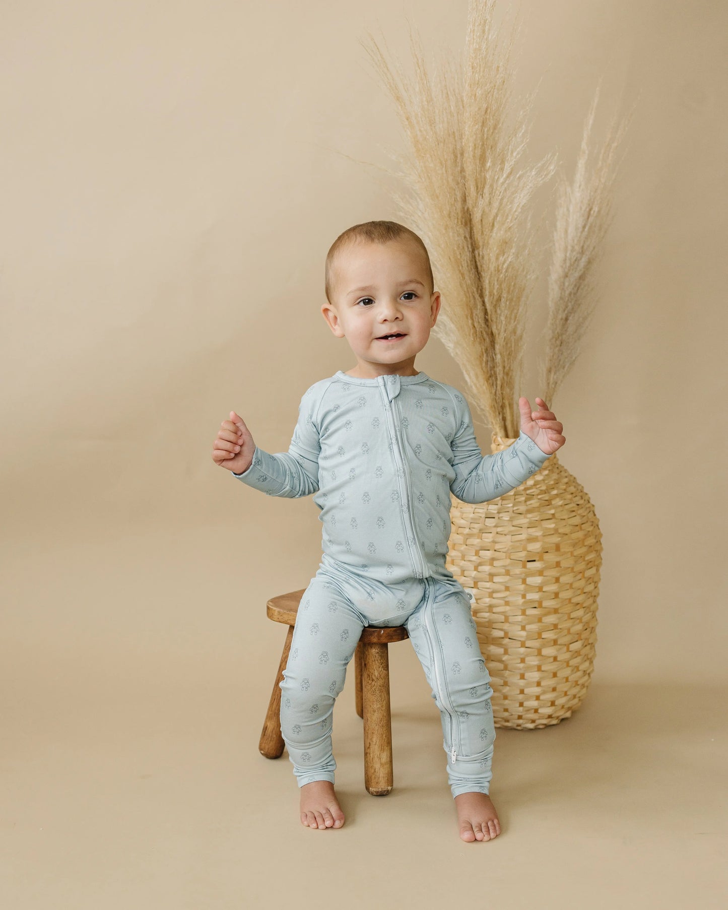 Little Joy Co. Fly Me To The Moon Bamboo Zippy Romper Soft For Babies - Apparel & Accessories > Clothing > Baby & Toddler Clothing > Baby & Toddler Sleepwear