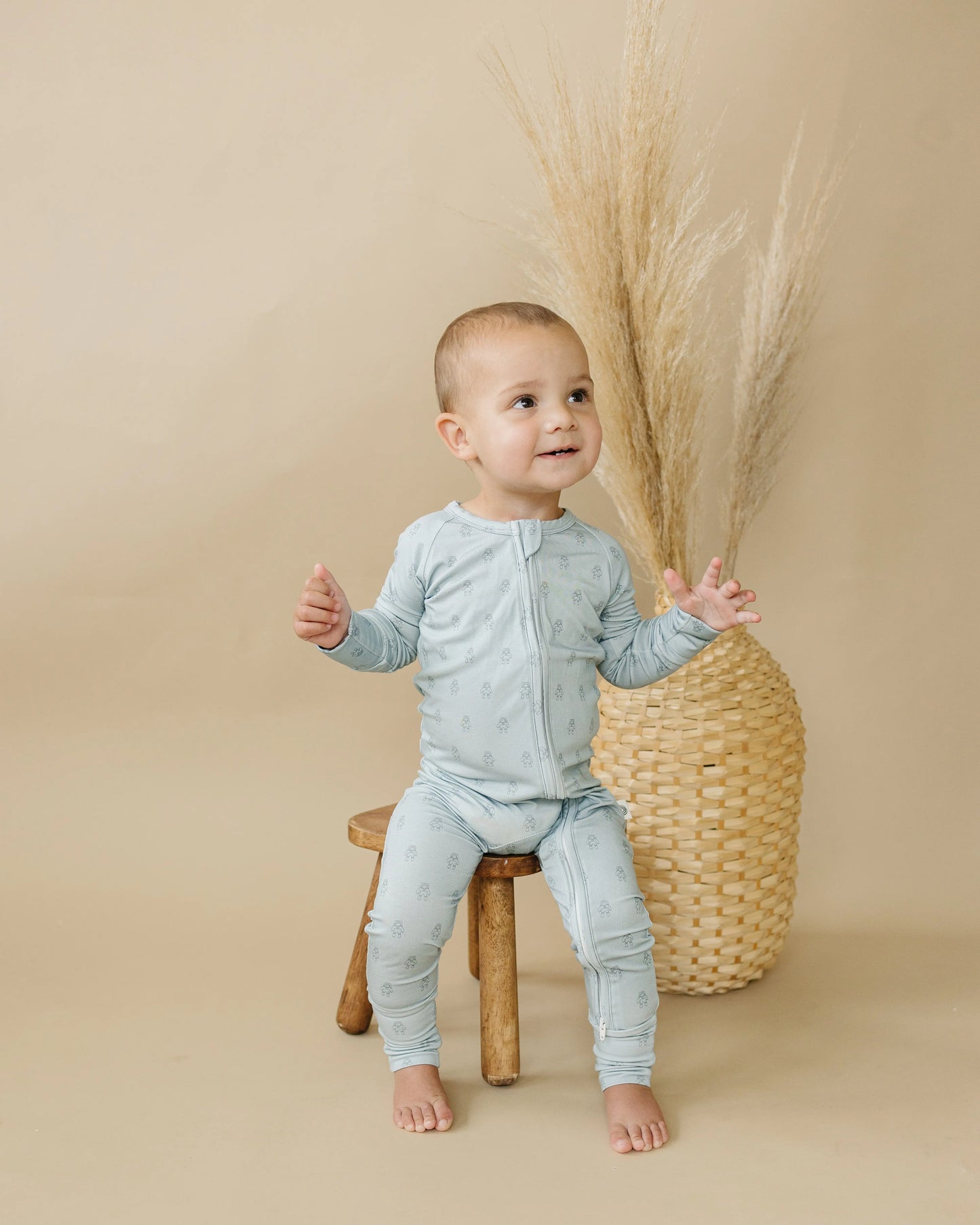 Little Joy Co. Fly Me To The Moon Bamboo Zippy Romper Soft For Babies - Apparel & Accessories > Clothing > Baby & Toddler Clothing > Baby & Toddler Sleepwear