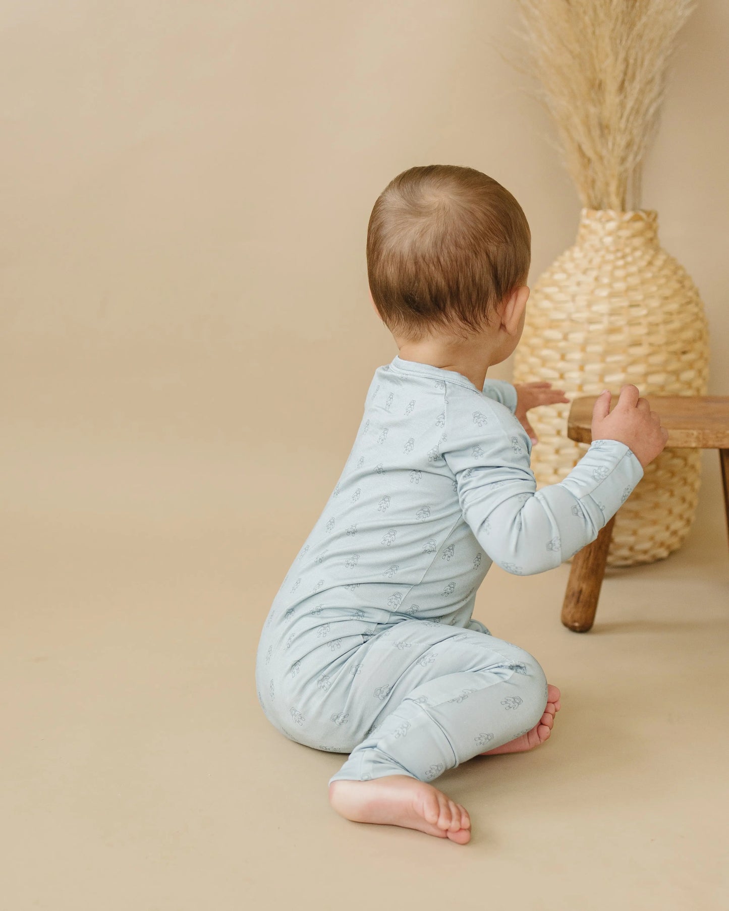 Little Joy Co. Fly Me To The Moon Bamboo Zippy Romper Soft For Babies - Apparel & Accessories > Clothing > Baby & Toddler Clothing > Baby & Toddler Sleepwear
