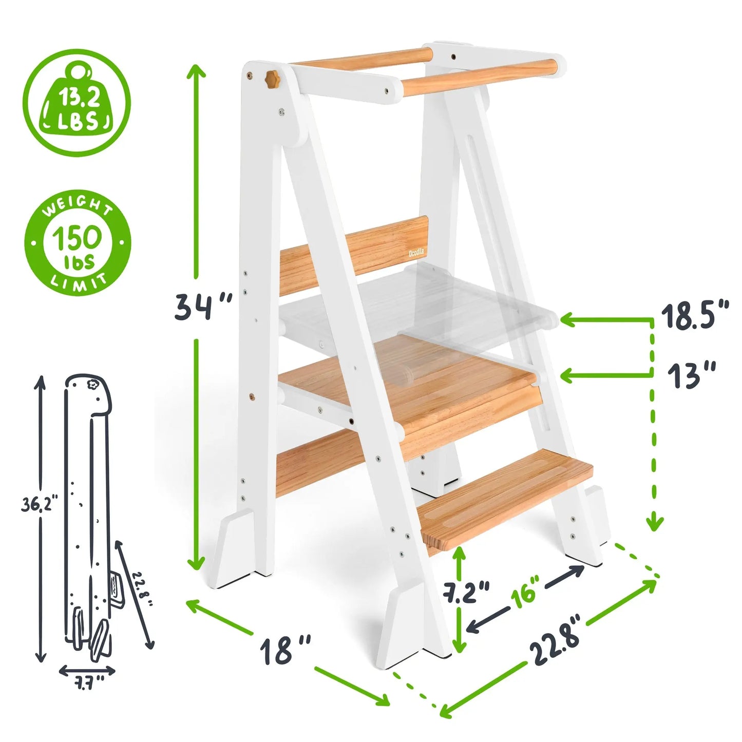 Foldable Kitchen Tower Ocodile.com