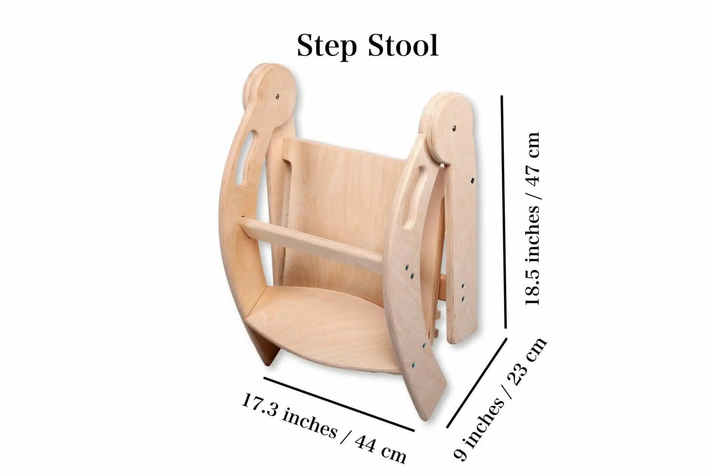 Kidodido Foldable Montessori Kitchen Step Stool For Toddlers - Baby & Toddler > Potty Training > Toilet Seats & Step Stools stool