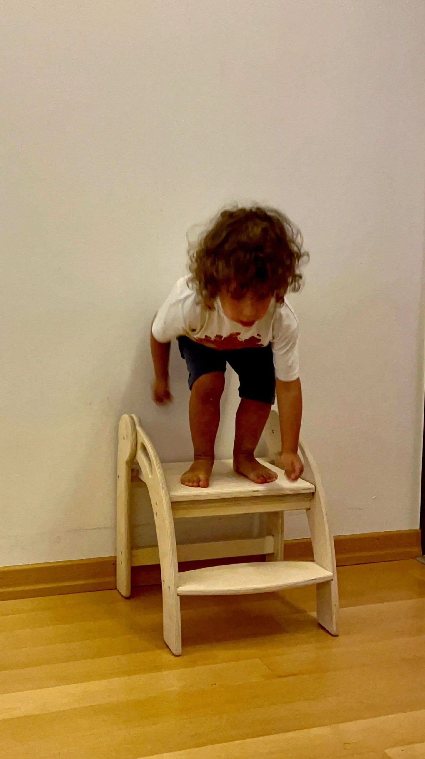 Kidodido Foldable Montessori Kitchen Step Stool For Toddlers - Baby & Toddler > Potty Training > Toilet Seats & Step Stools stool