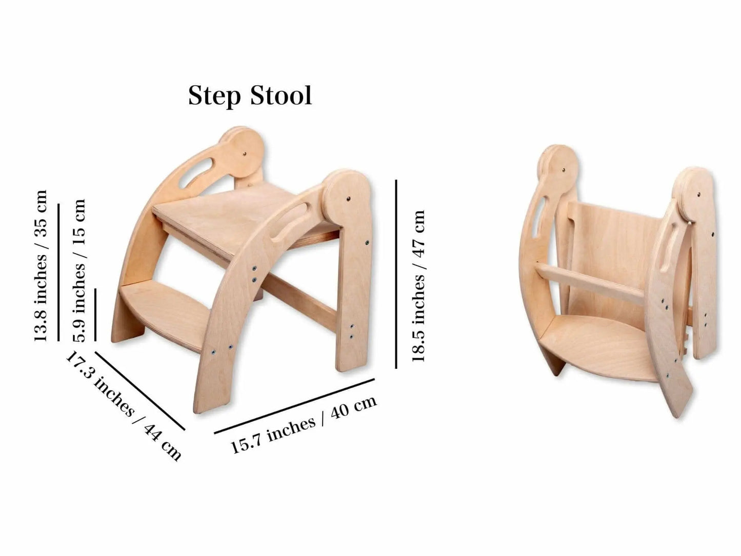 Kidodido Foldable Montessori Kitchen Step Stool For Toddlers - Baby & Toddler > Potty Training > Toilet Seats & Step Stools stool