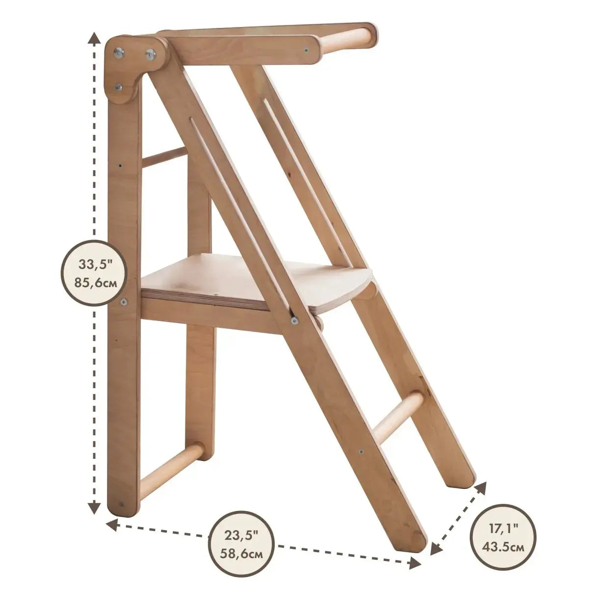 Foldable Step Stool For Toddlers Kid Chair That Grows Beige Goodevas Everetts Place: Online Boutique