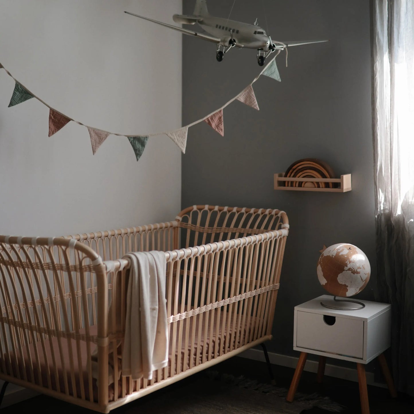 Baby Garland Soft Playful Nursery Decor Gender Neutral Colors Mushie