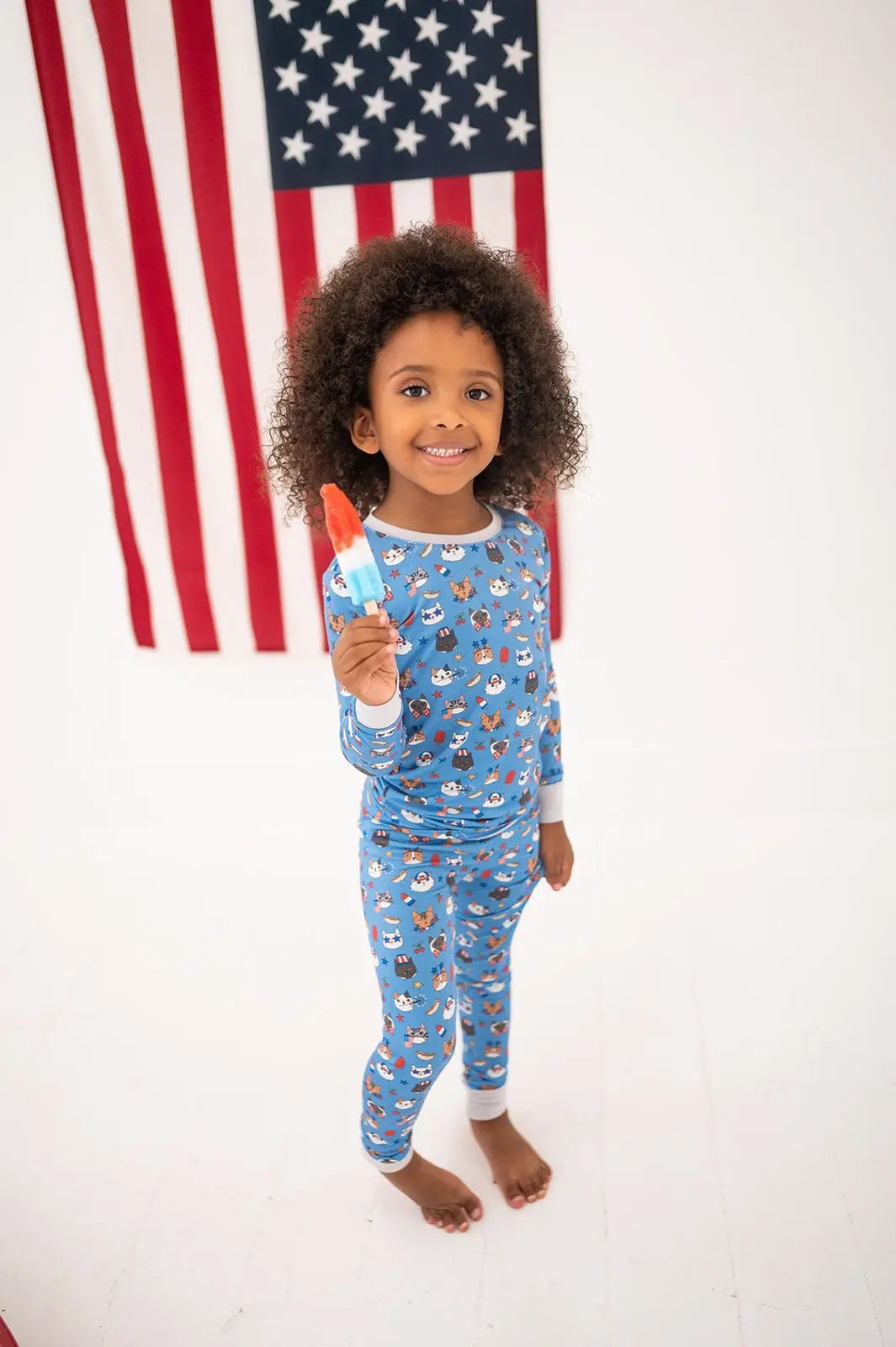 Freedom Cats Long Sleeve Pajama Set Bamboo Viscose Fabric Dreamlet Everetts Place: Online Boutique