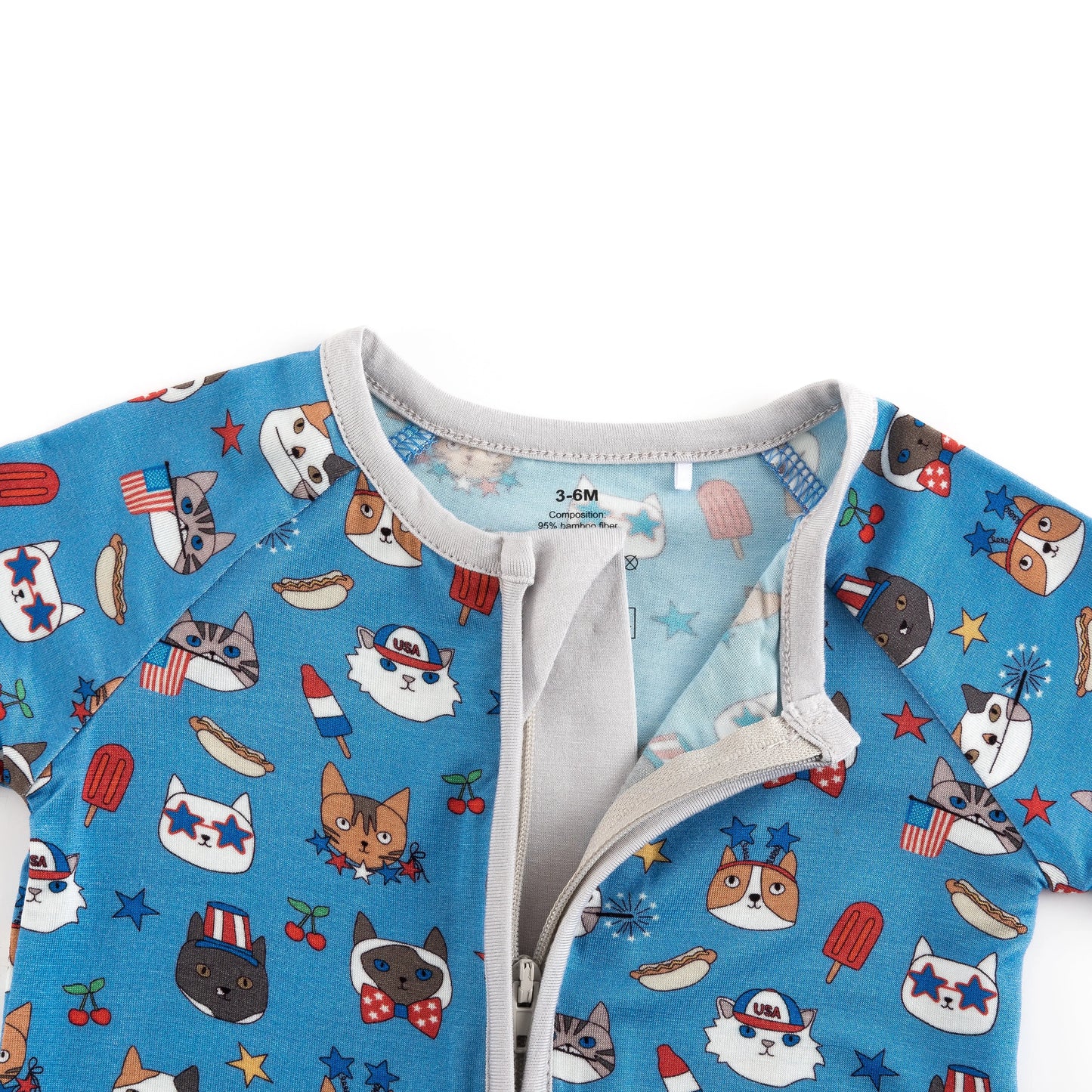 Freedom Cats (Convertible Zip Footies) Dreamlet Everetts Place: Online Boutique