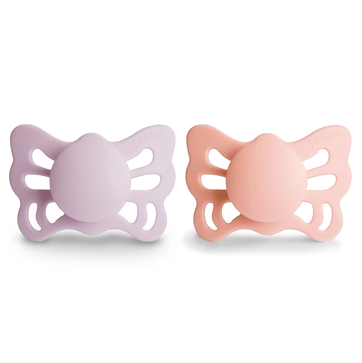 Frigg Butterfly Anatomical Silicone Pacifier 2 Pack 0 to 6 Months Mushie Everetts Place: Online Boutique