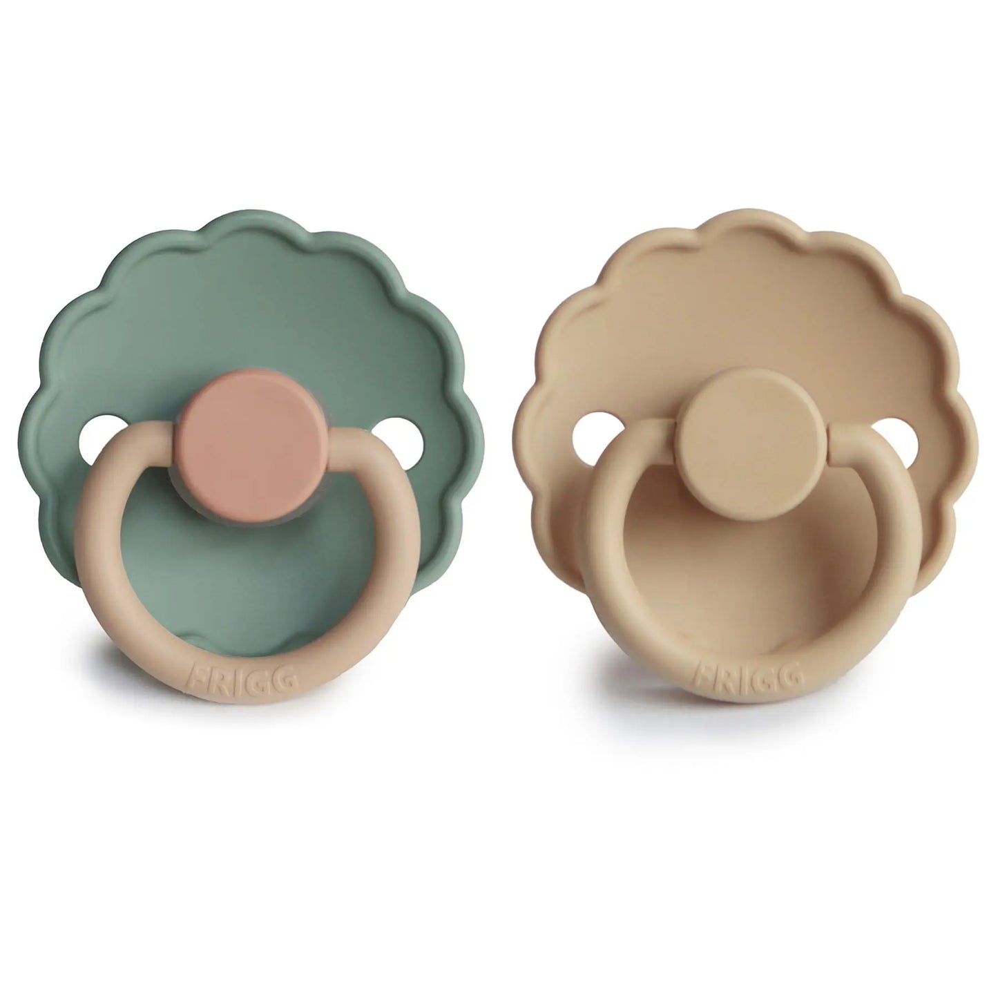 Frigg Daisy Silicone Pacifier 2 Pack with SilkySoft Nipple Mushie Everetts Place: Online Boutique