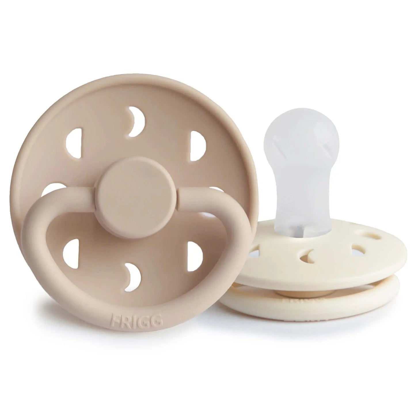 Frigg Moon Silicone Pacifier 2 Pack with SilkySoft Nipple and Click Lock System Mushie Everetts Place: Online Boutique