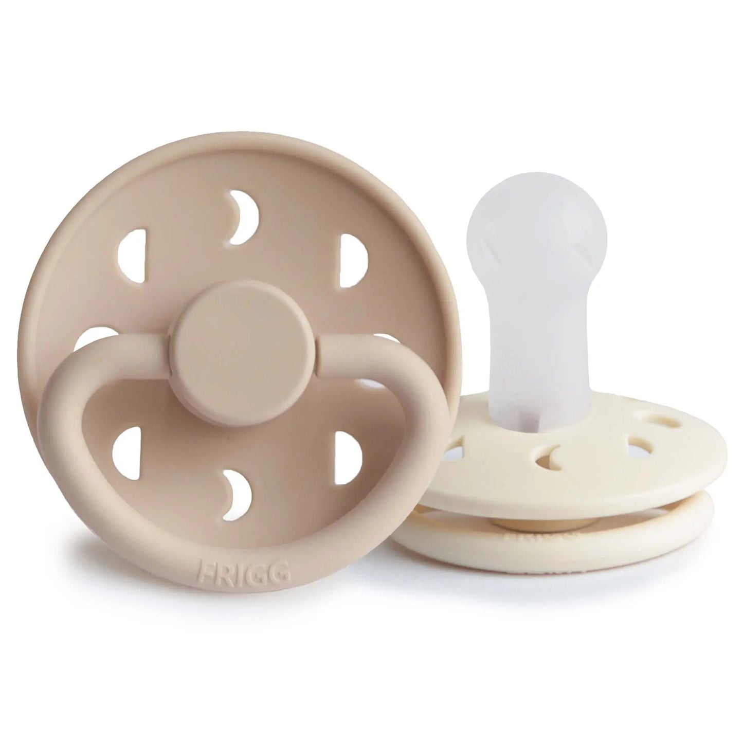 Frigg Moon Silicone Pacifier 2 Pack with SilkySoft Nipple and Click Lock System Mushie Everetts Place: Online Boutique