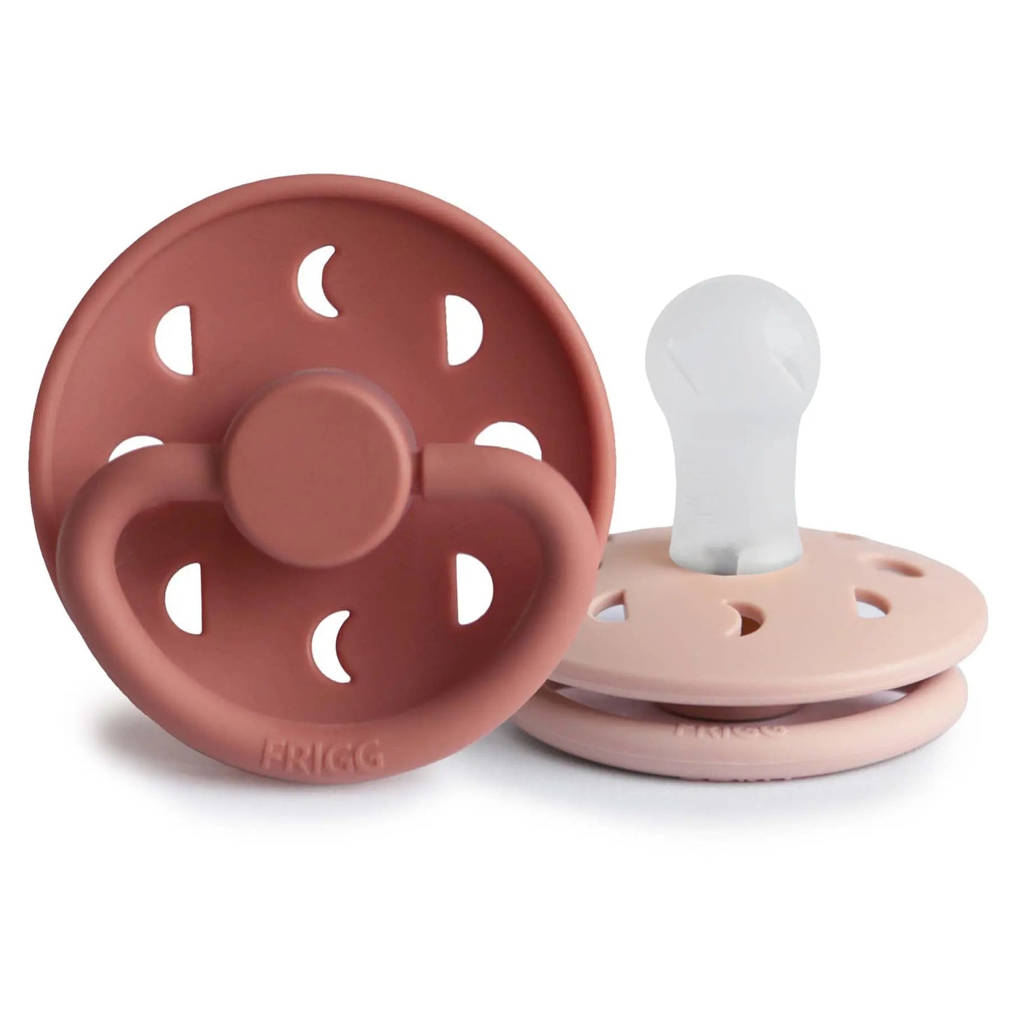 Frigg Moon Silicone Pacifier 2 Pack with SilkySoft Nipple and Click Lock System Mushie Everetts Place: Online Boutique 14.99