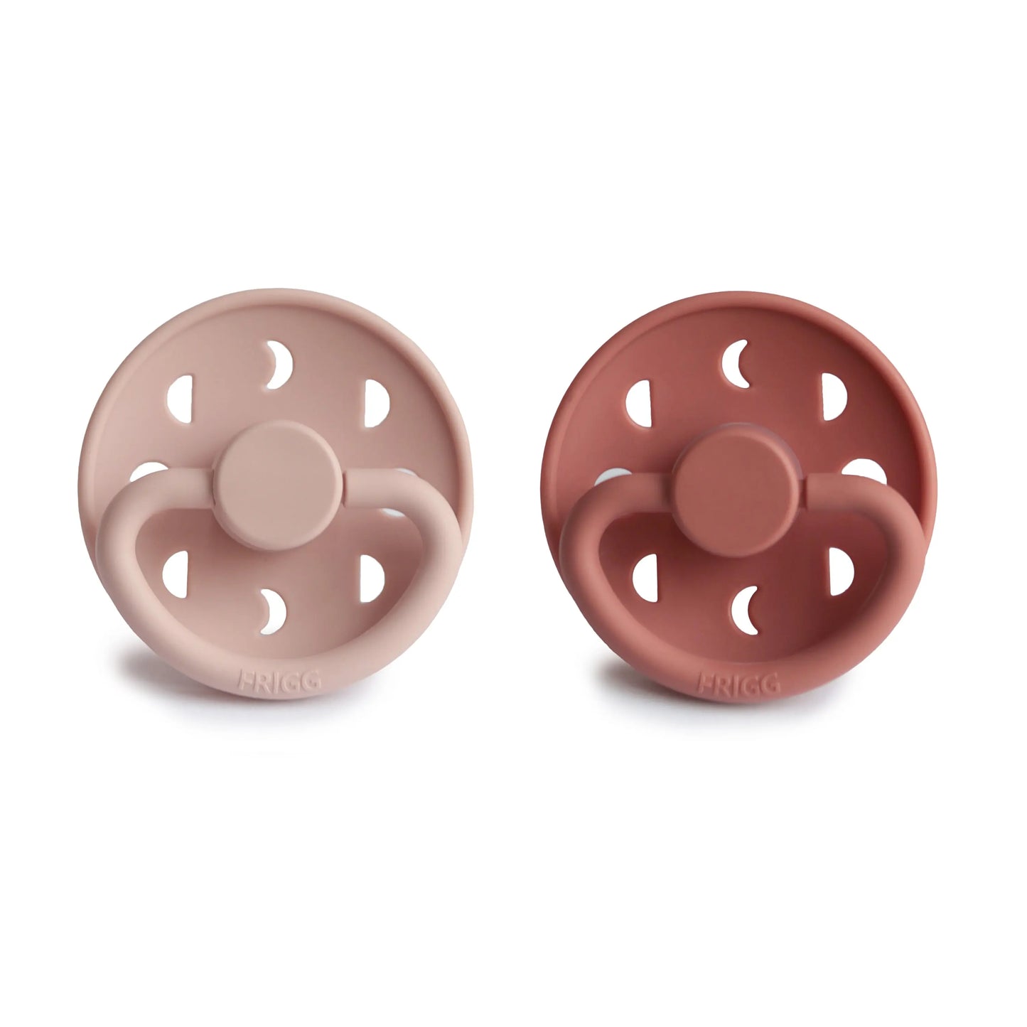 Frigg Moon Silicone Pacifier 2 Pack with SilkySoft Nipple and Click Lock System Mushie Everetts Place: Online Boutique