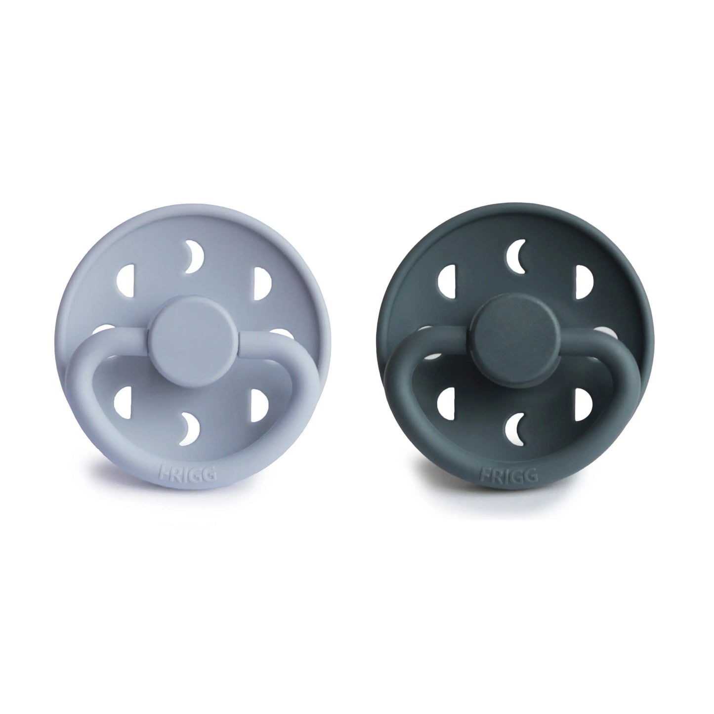 Frigg Moon Silicone Pacifier 2 Pack with SilkySoft Nipple and Click Lock System Mushie Everetts Place: Online Boutique