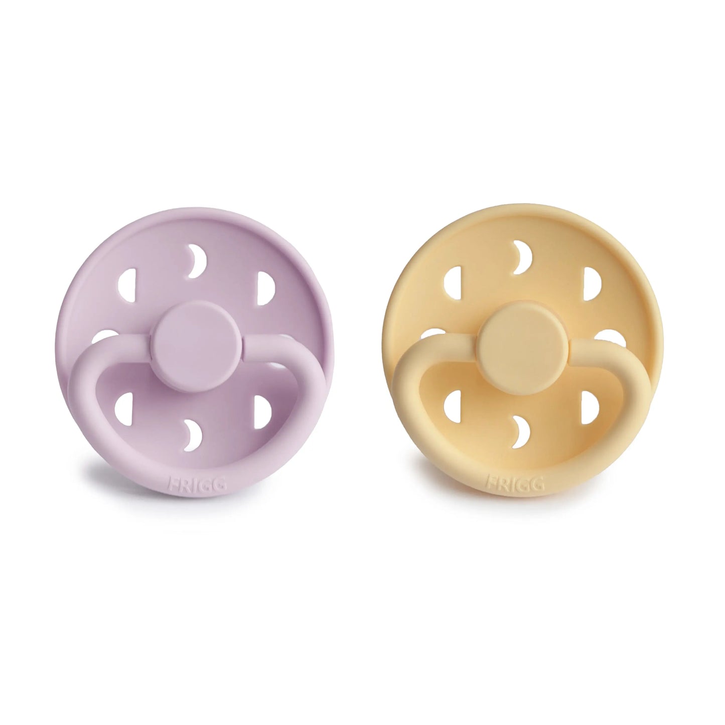 Frigg Moon Silicone Pacifier 2 Pack with SilkySoft Nipple and Click Lock System Mushie Everetts Place: Online Boutique