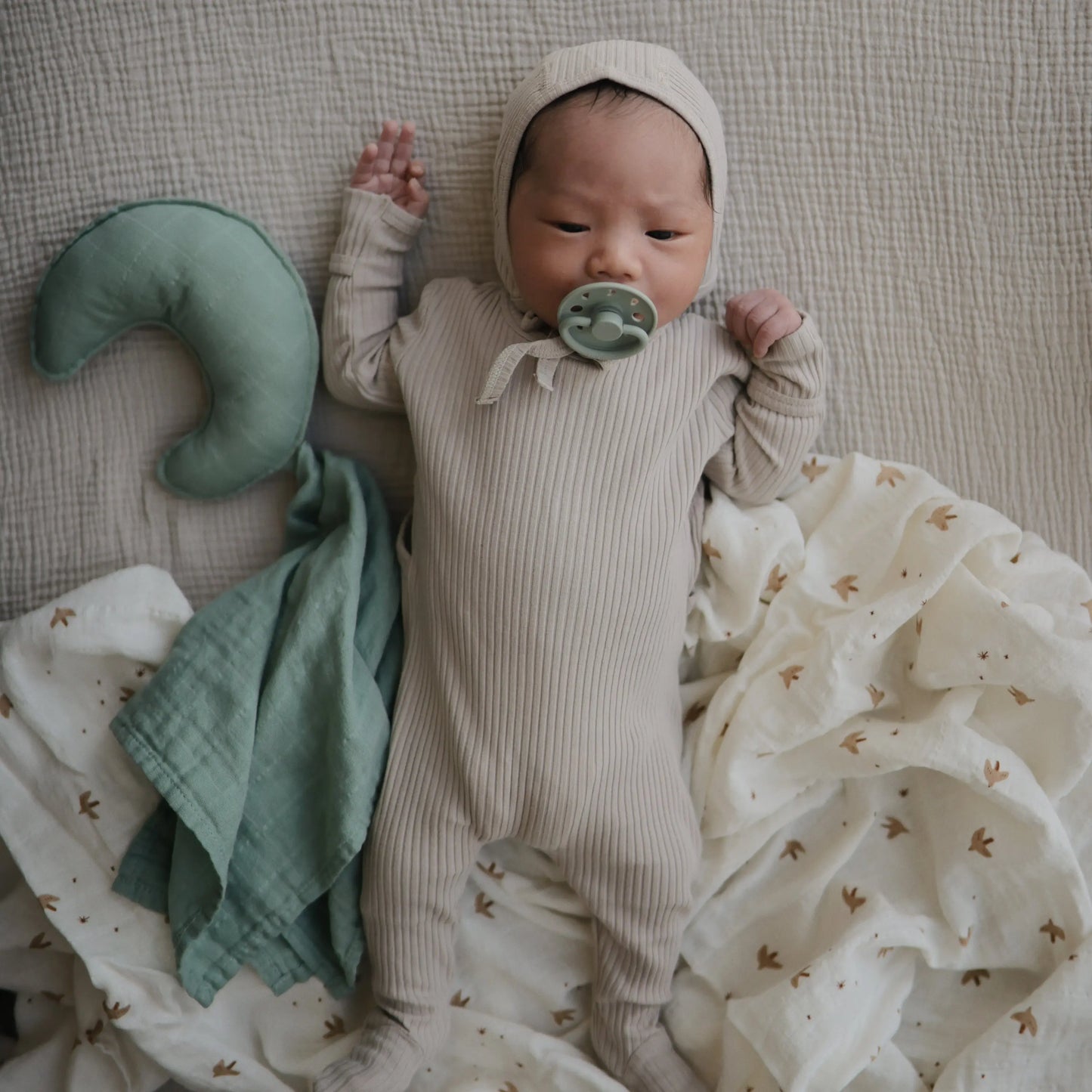 Frigg Moon Silicone Pacifier 2 Pack with SilkySoft Nipple and Click Lock System Mushie Everetts Place: Online Boutique