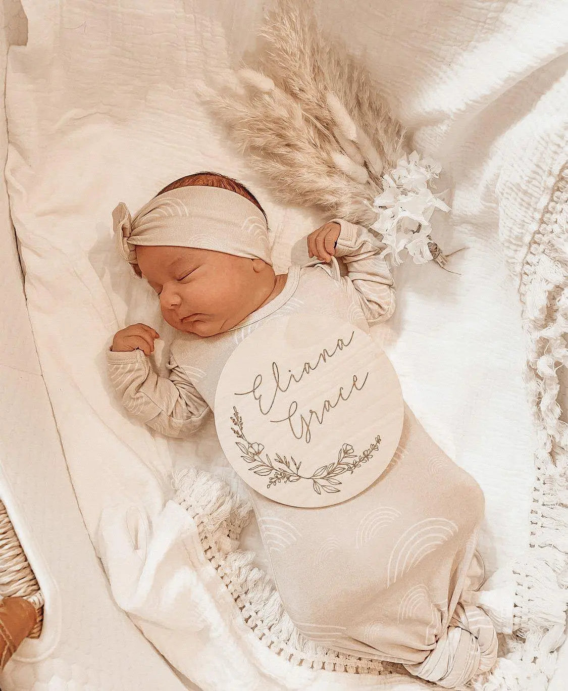 Fringe Swaddle Blanket - White Harp Angel Boutique
