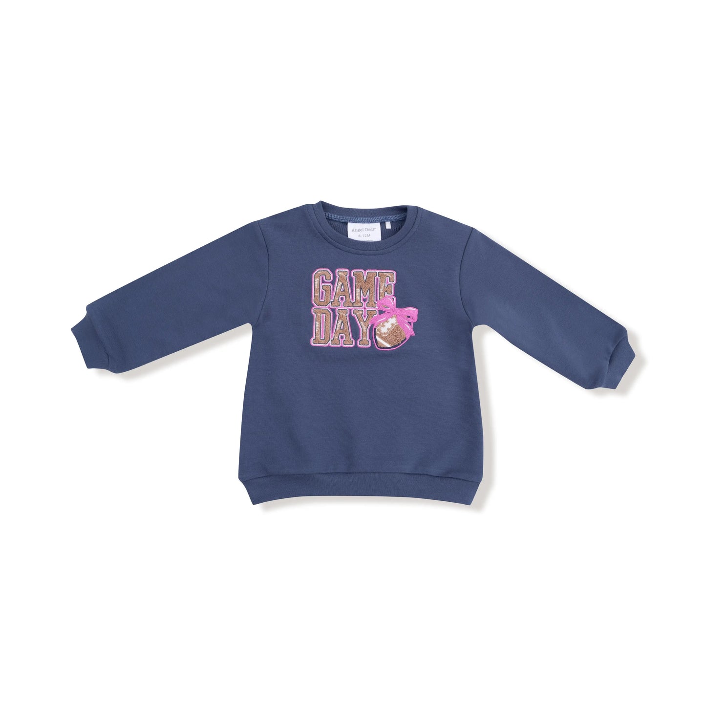 Angel Dear Game Day Oversized Sweatshirt Football Chenille Applique - Apparel & Accessories > Clothing > Baby & Toddler Clothing > Baby & Toddler Tops > Sweatshirts 410A