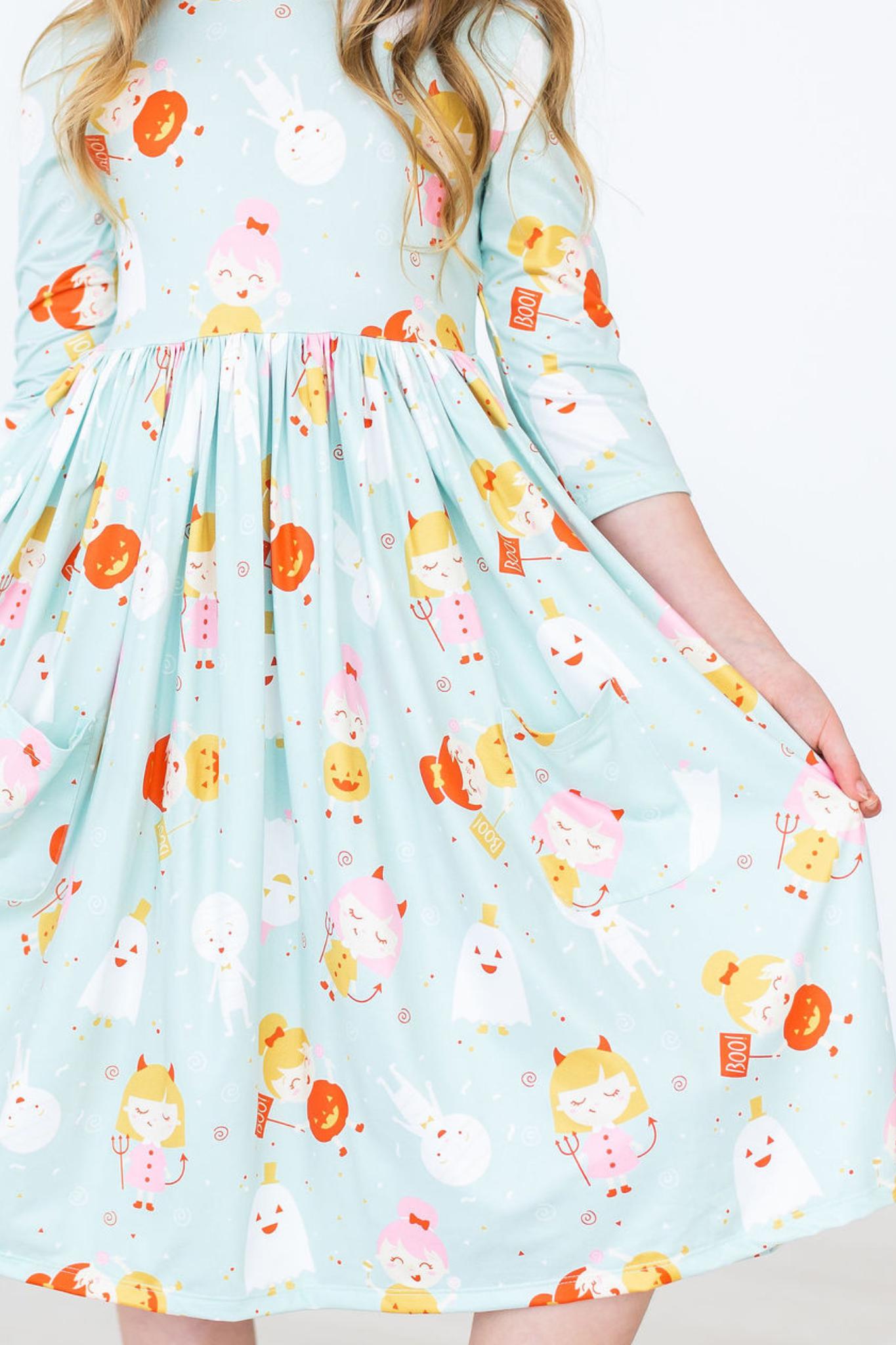 Ghouls Just Want To Have Fun Twirl Dress With Pockets Mila & Rose ® Everetts Place: Online Boutique