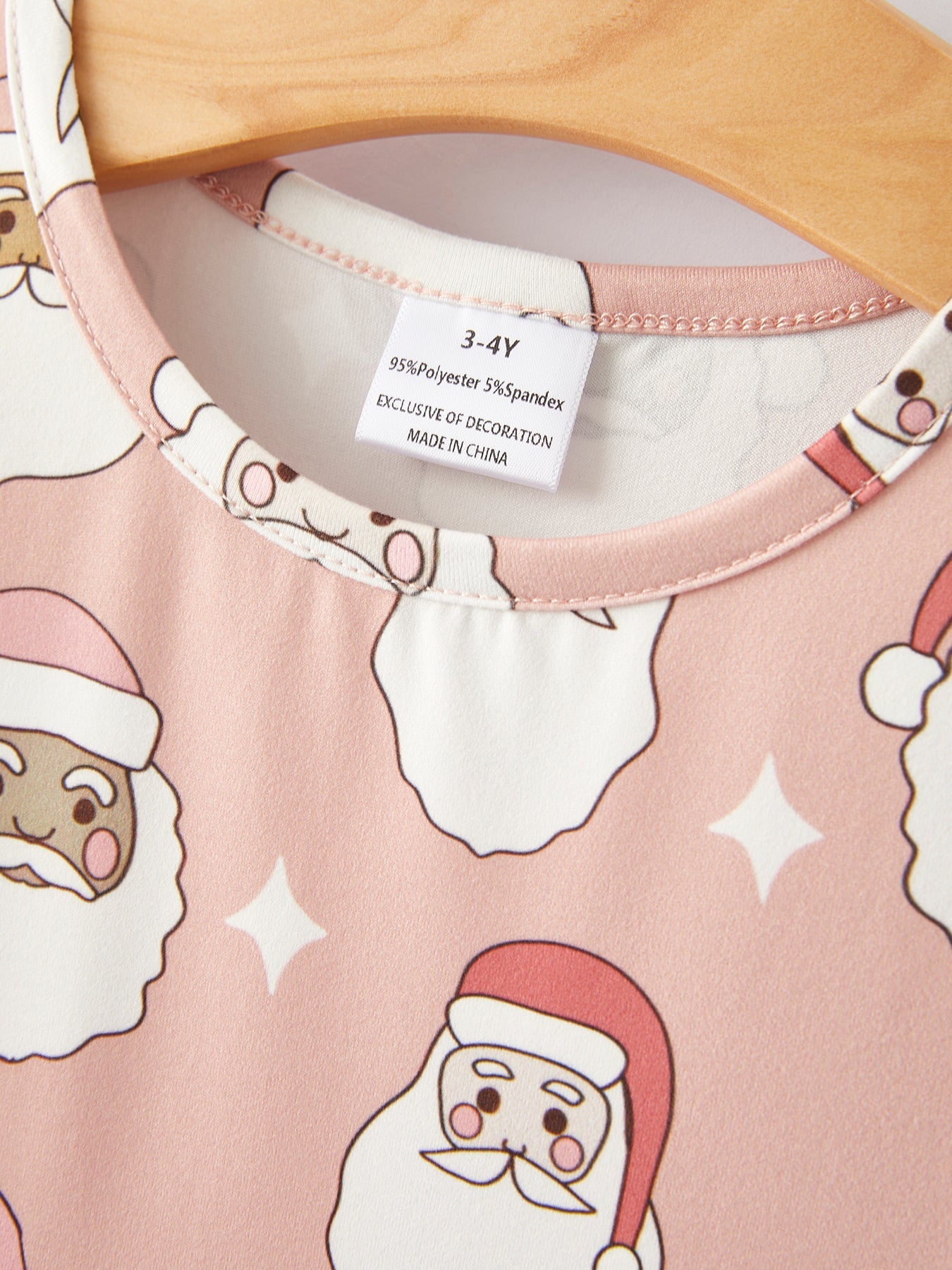 Girls Christmas Santa Print Stripe Dress Two Piece Set Rylee Faith Designs Everetts Place: Online Boutique
