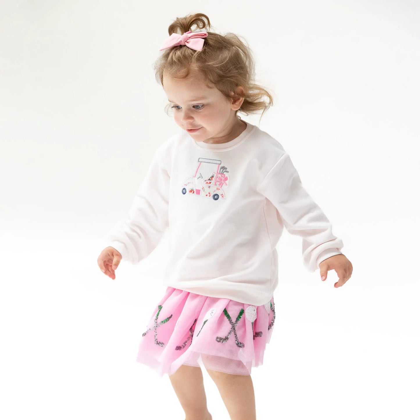 Angel Dear Girls Golf Tutu Skirt With Sparkly Sequin Balls And Clubs - Apparel & Accessories > Clothing > Baby & Toddler Clothing > Baby & Toddler Bottoms > Skirts 594