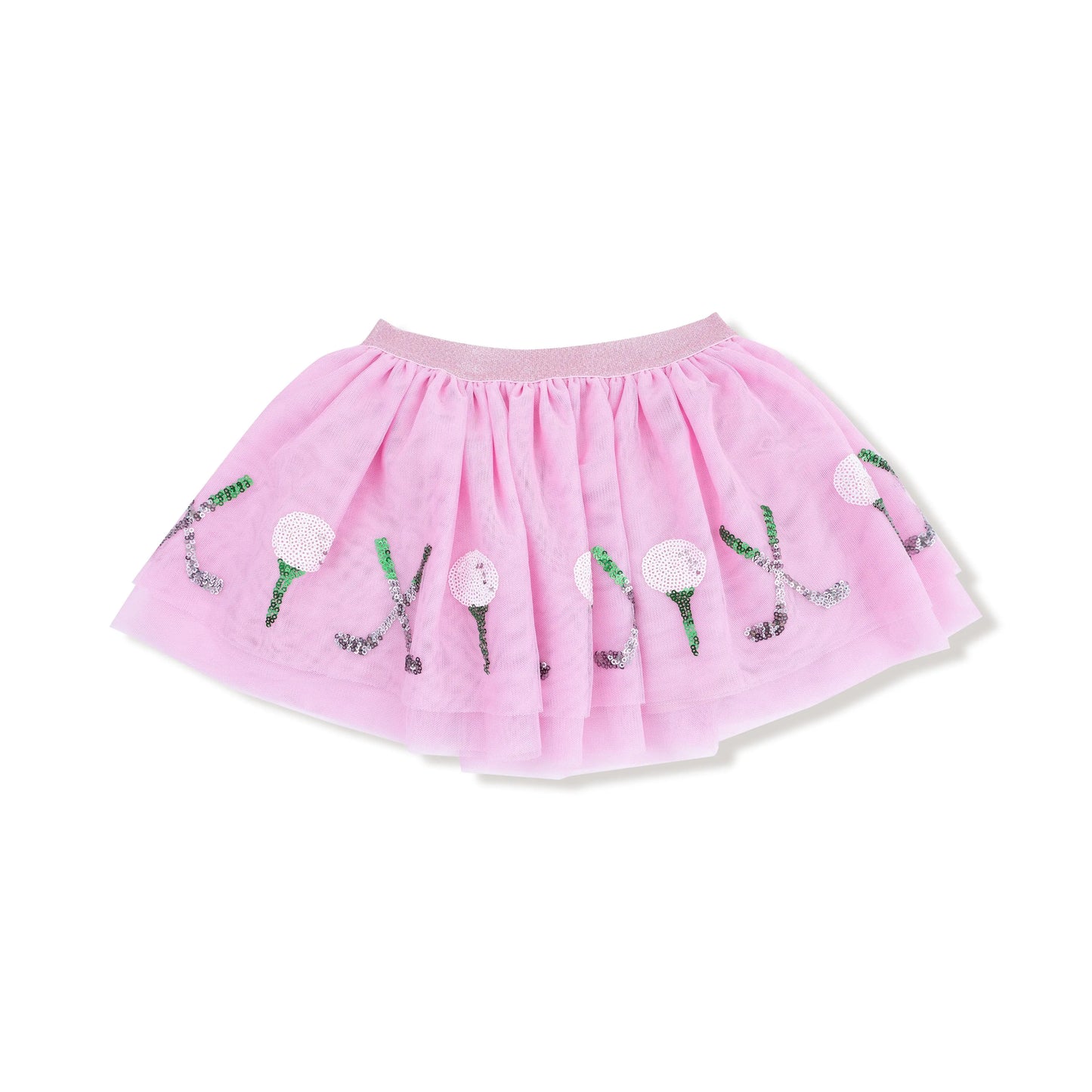 Angel Dear Girls Golf Tutu Skirt With Sparkly Sequin Balls And Clubs - Apparel & Accessories > Clothing > Baby & Toddler Clothing > Baby & Toddler Bottoms > Skirts 594