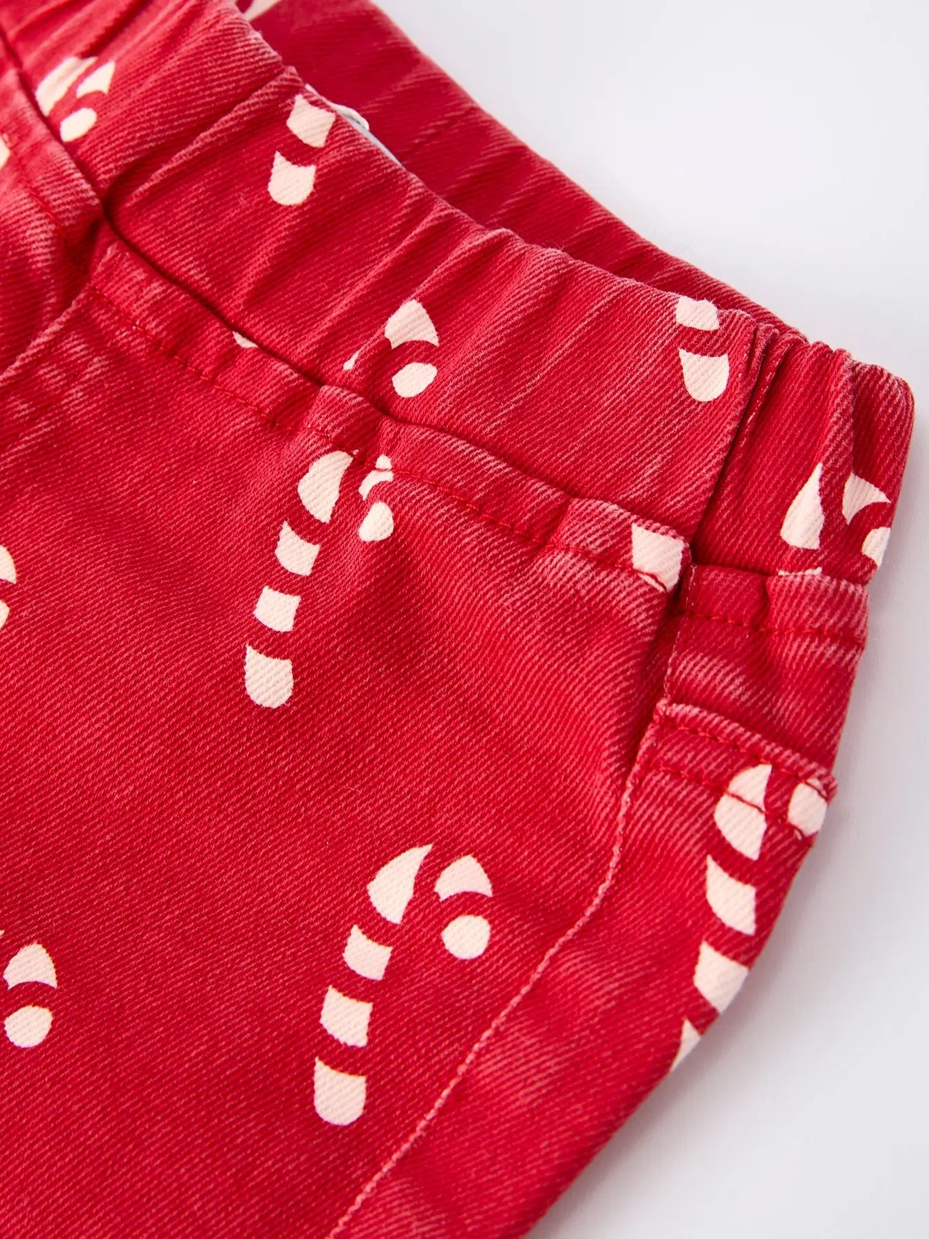 Girls Red Christmas Themed Denim Jeans Holiday Style Rylee Faith Designs Everetts Place: Online Boutique