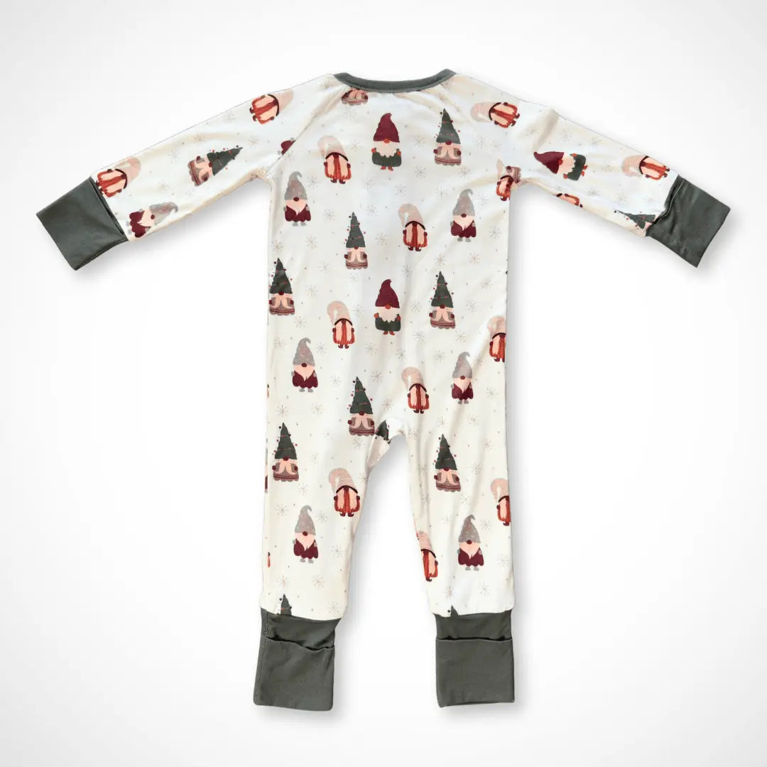 Gnomes Bamboo Baby Pajamas Soft Gender Neutral One-Piece Sleeper Kolorful Everetts Place: Online Boutique