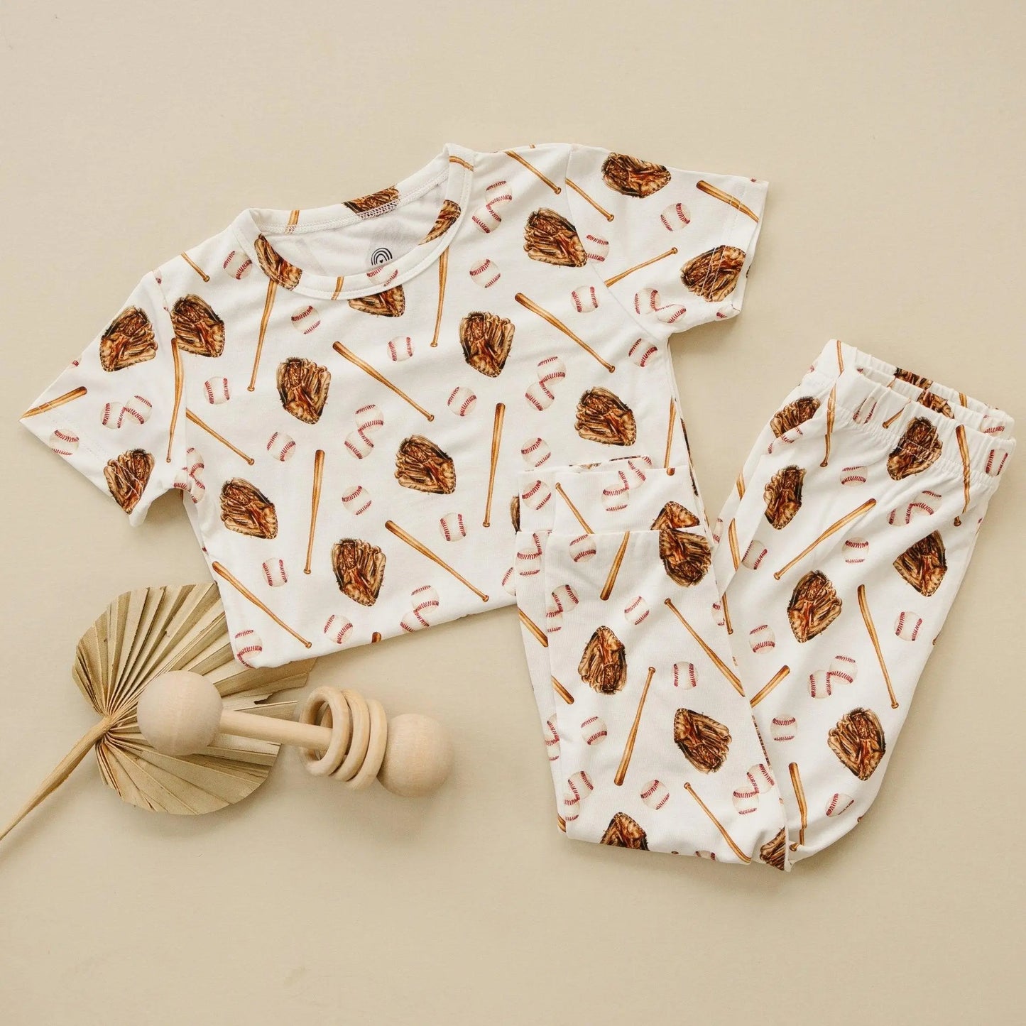 Little Joy Co. Grand Slam 2pc Bamboo Pajamas For Relaxing Sleep Comfort - Apparel & Accessories > Clothing > Sleepwear & Loungewear > Pajamas