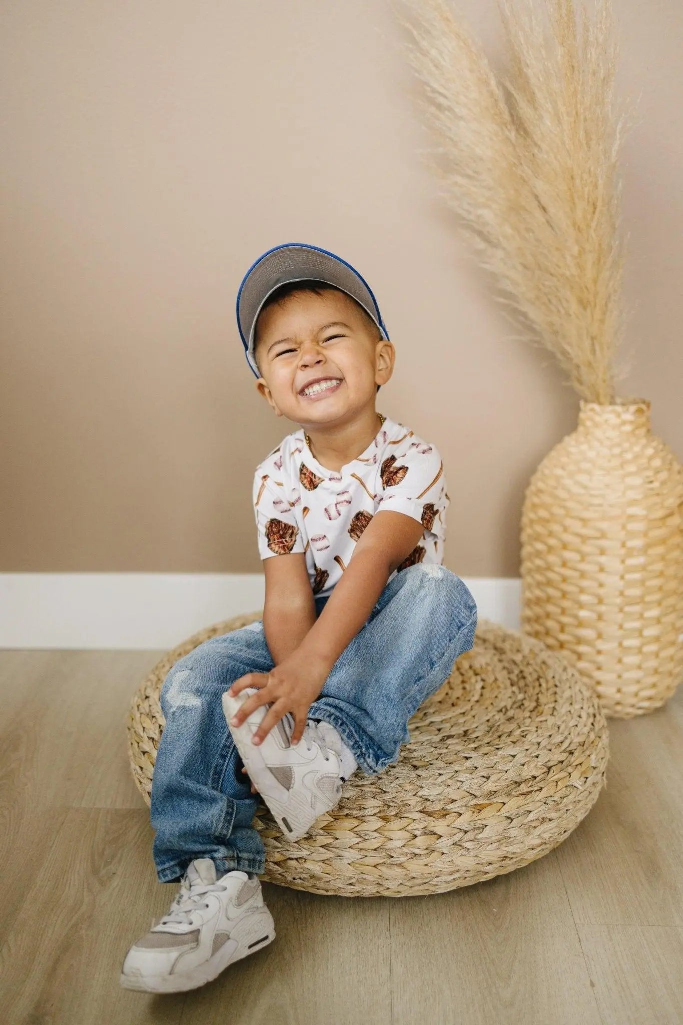 Little Joy Co. Grand Slam Bamboo Tee For 3 To 6M And Size 6 Sustainable - Apparel & Accessories > Clothing > Baby & Toddler Clothing > Baby & Toddler Tops > T-Shirts