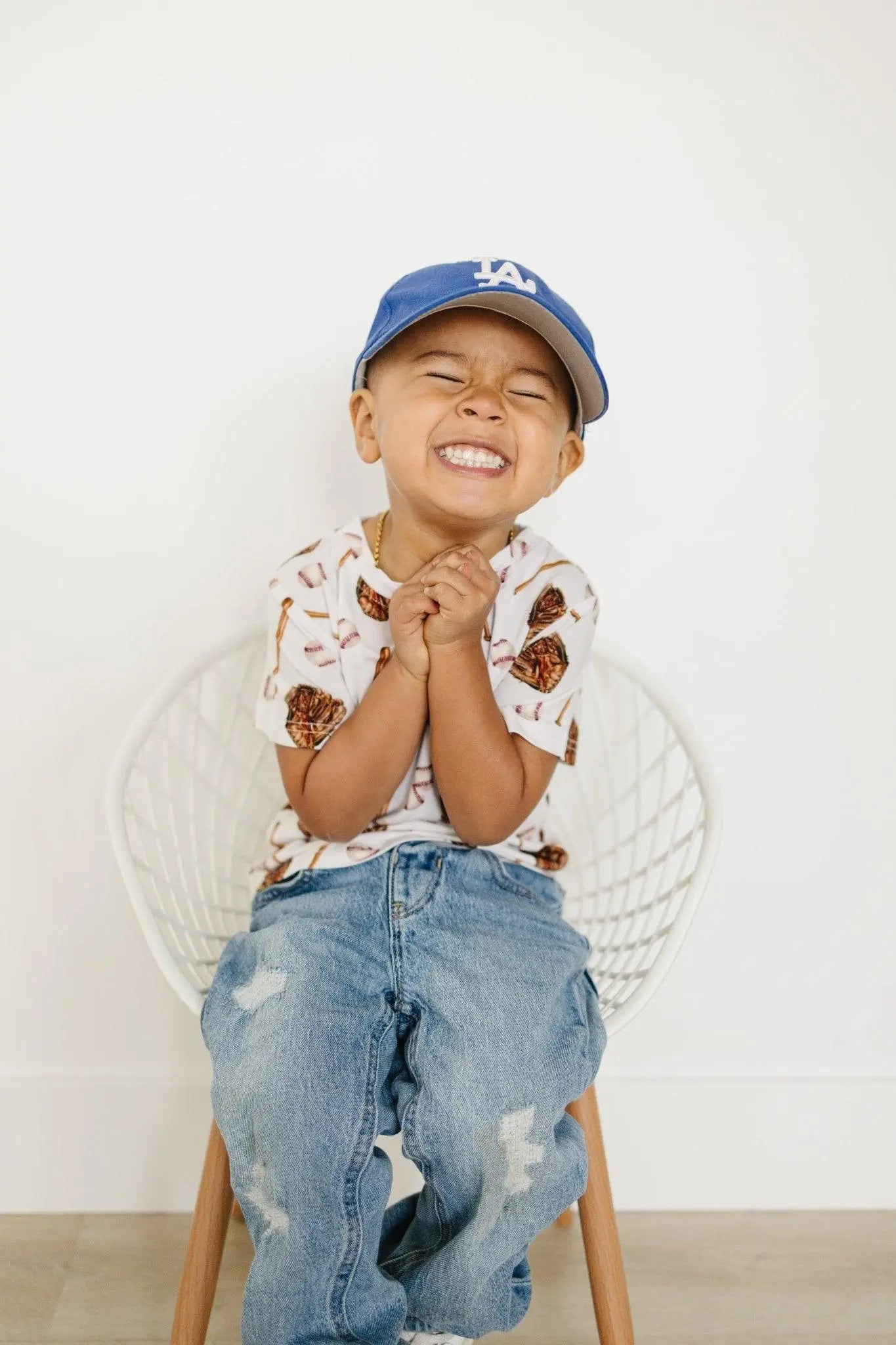 Little Joy Co. Grand Slam Bamboo Tee For 3 To 6M And Size 6 Sustainable - Apparel & Accessories > Clothing > Baby & Toddler Clothing > Baby & Toddler Tops > T-Shirts