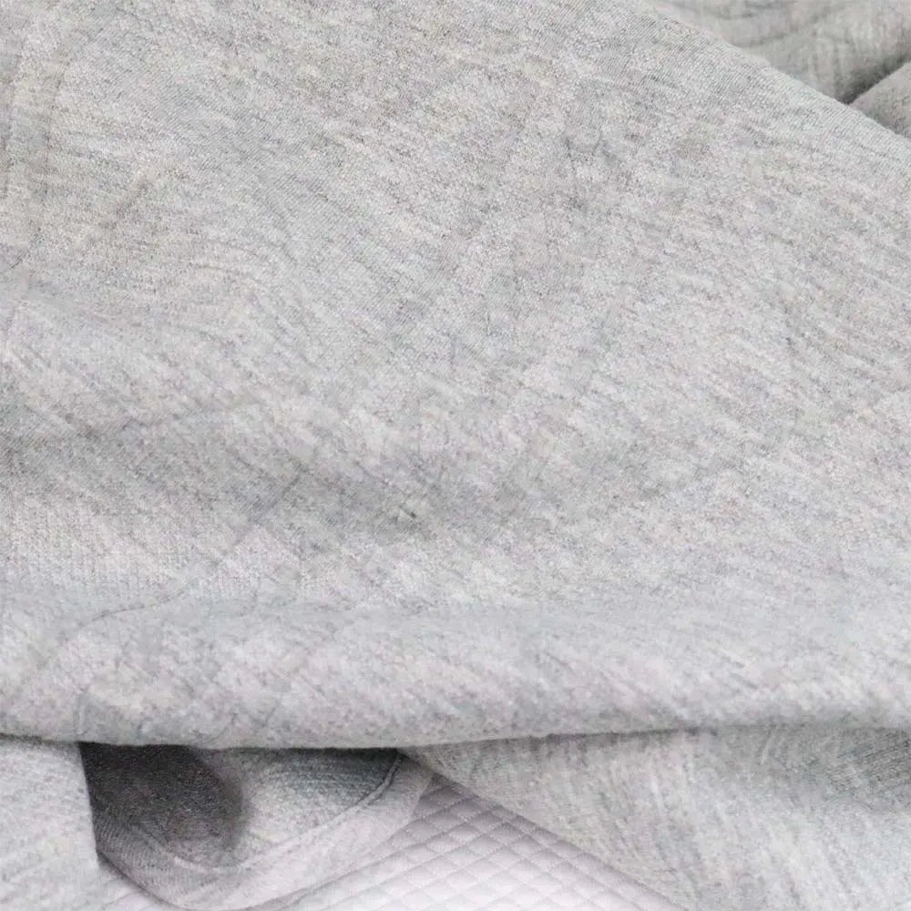 Gray Knit Baby Blanket Soft Fabric Nursery Gift.