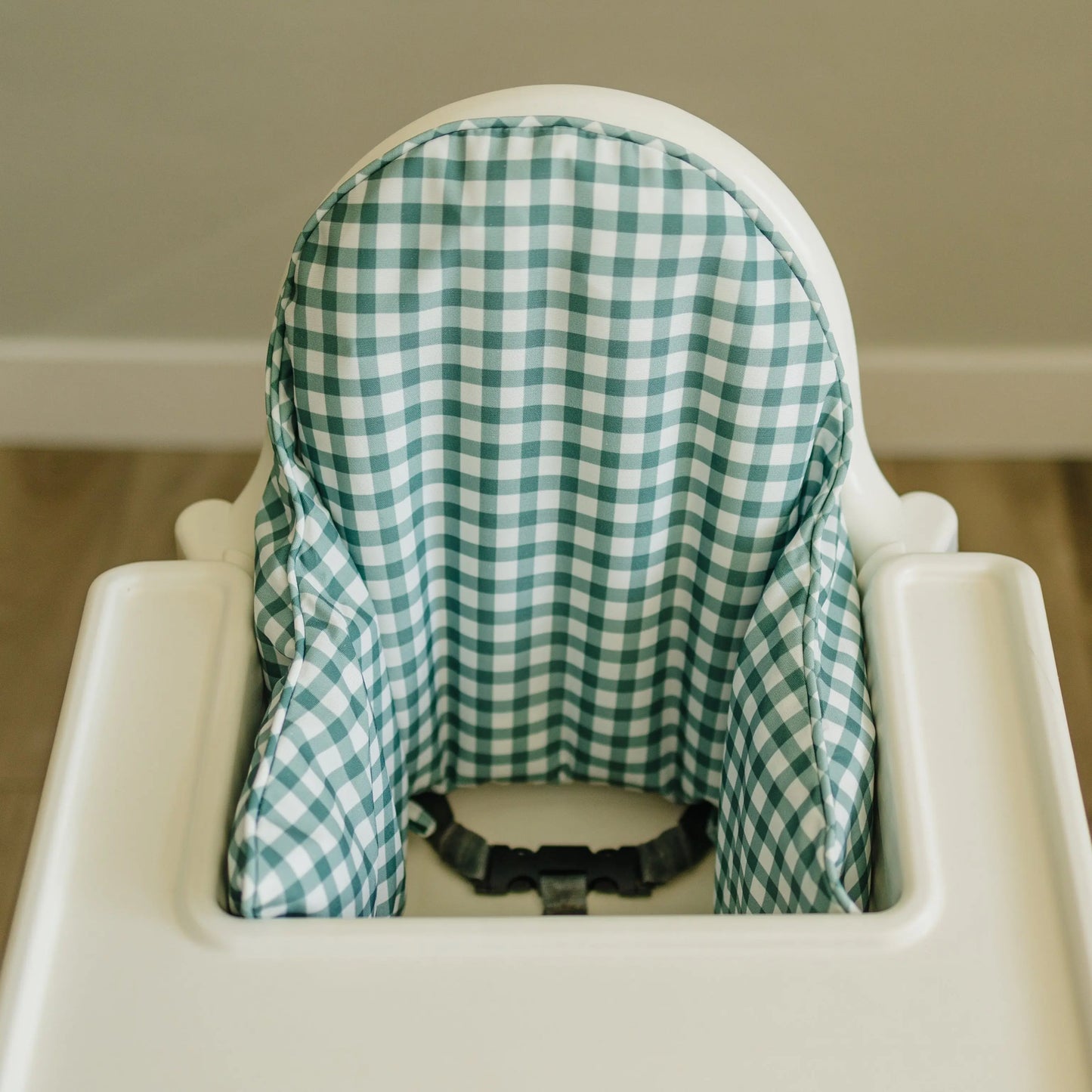 Little Joy Co. Green Gingham Cushion Cover for IKEA Antilop Highchair - Furniture > Baby & Toddler Furniture > High Chair & Booster Seat Accessories