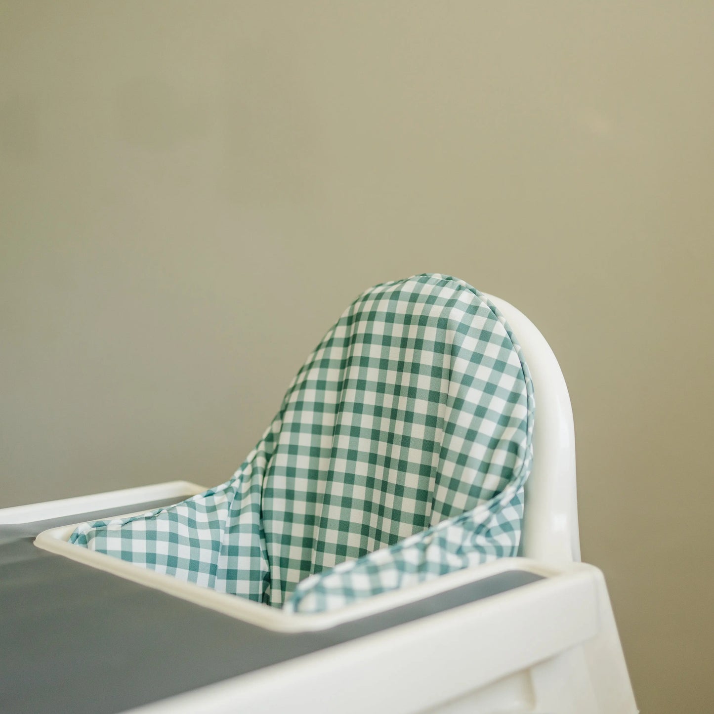 Little Joy Co. Green Gingham Cushion Cover for IKEA Antilop Highchair - Furniture > Baby & Toddler Furniture > High Chair & Booster Seat Accessories