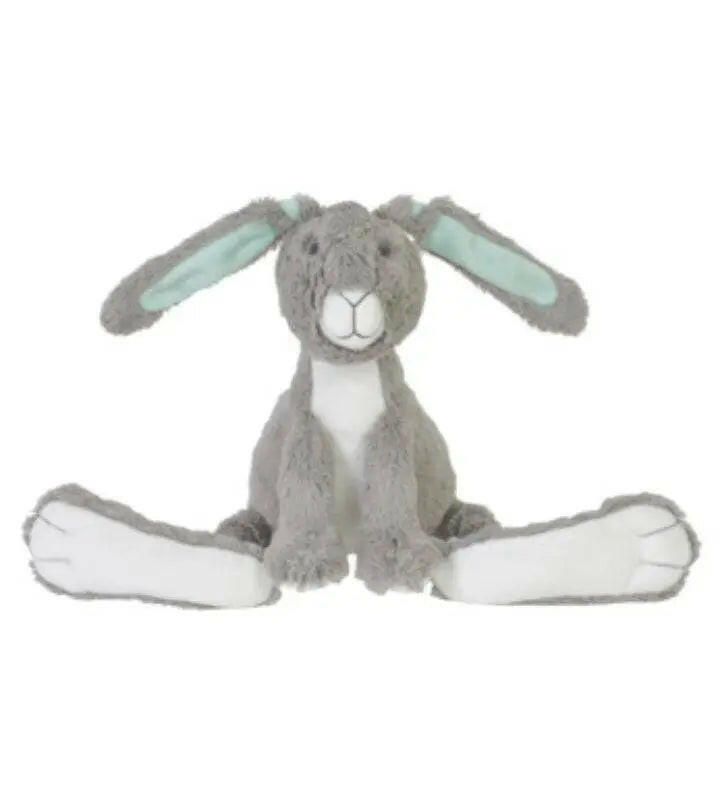 Grey Rabbit Twine No 2 Stuffed Animal with Floppy Ears and Silky Soft Fur.