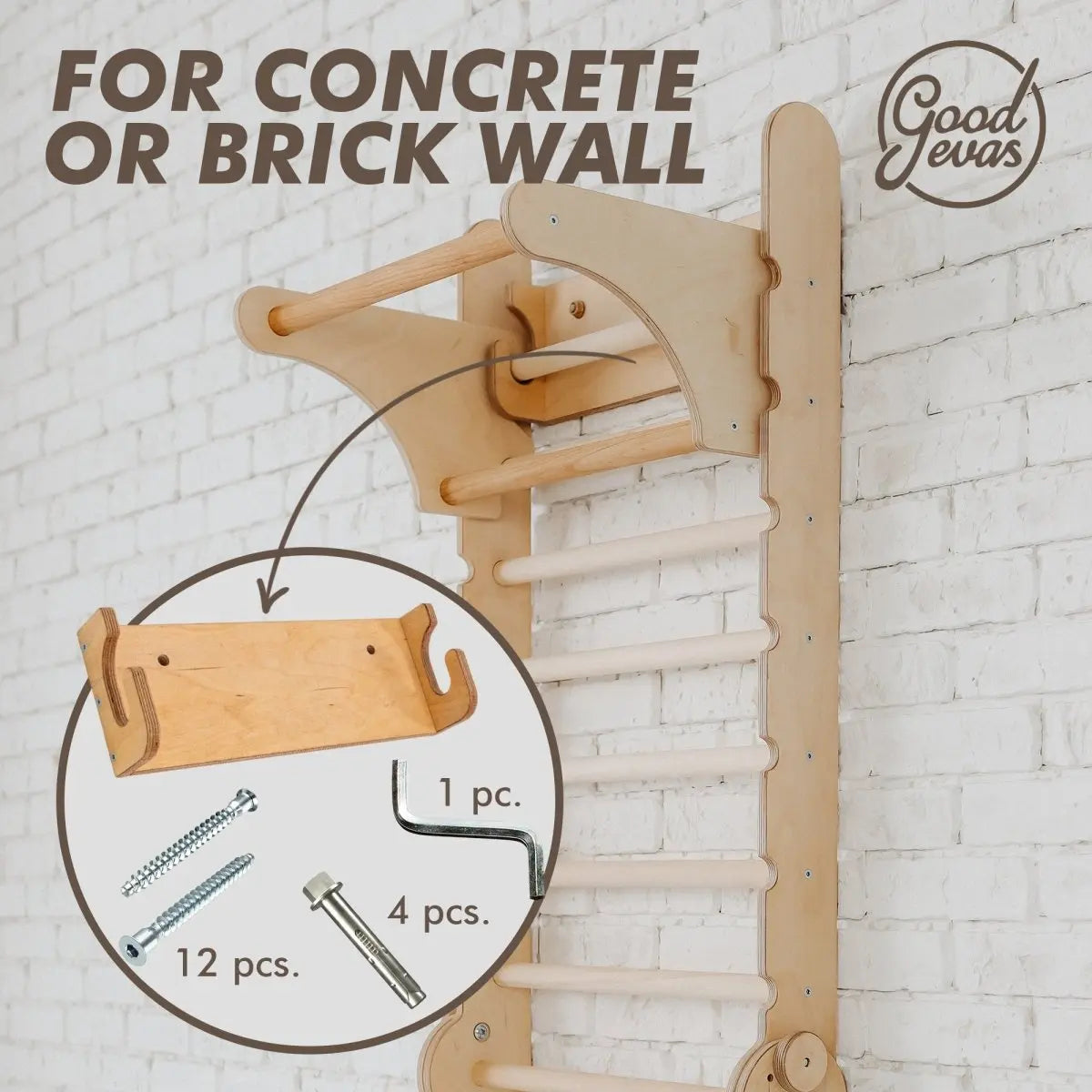 Gym Addition For Climbing Ladders Swedish Ladder Accessory Goodevas Everetts Place: Online Boutique