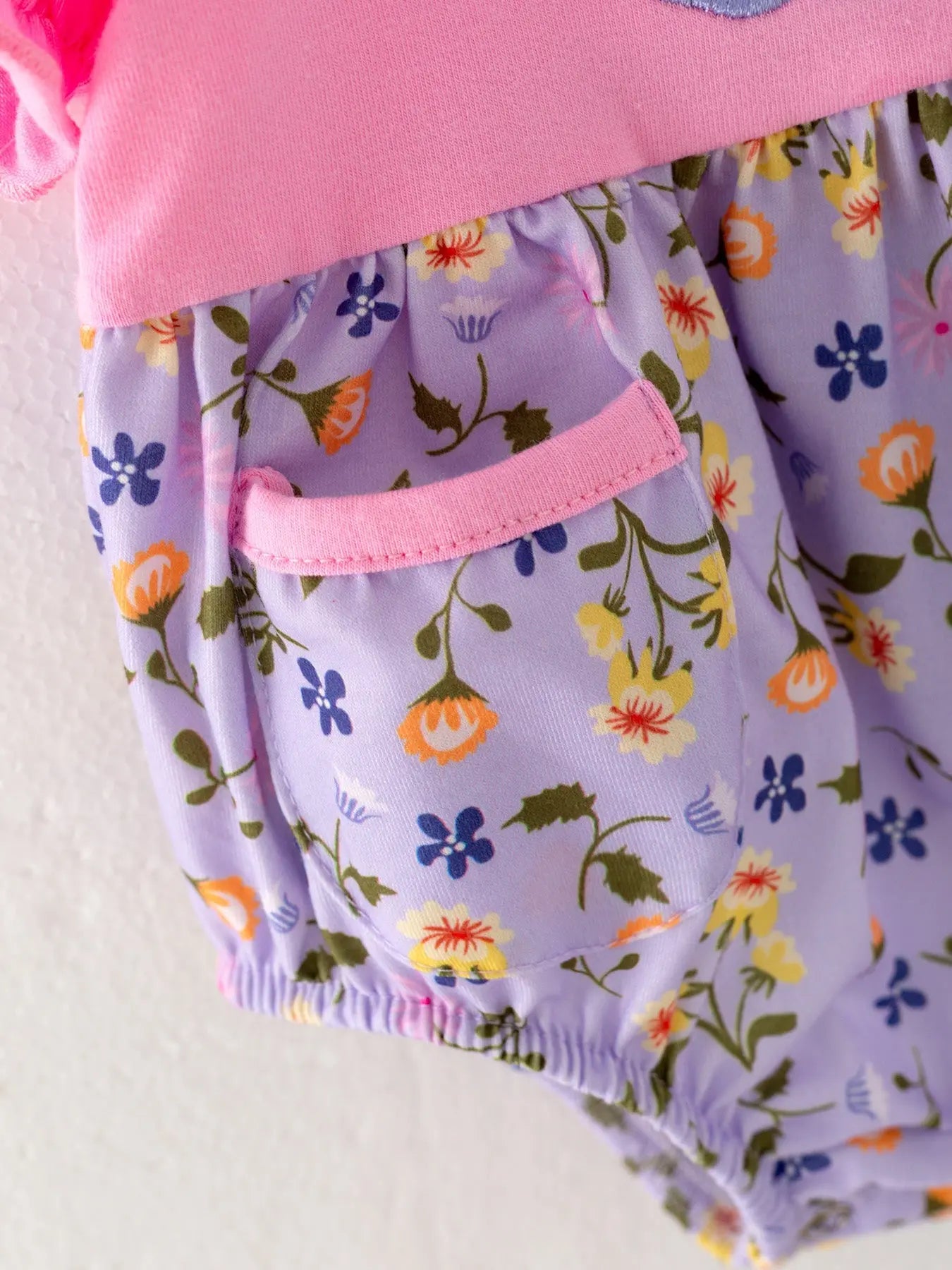 Halloween Baby Girls Pumpkin Applique Pocket Romper Rylee Faith Designs Everetts Place: Online Boutique
