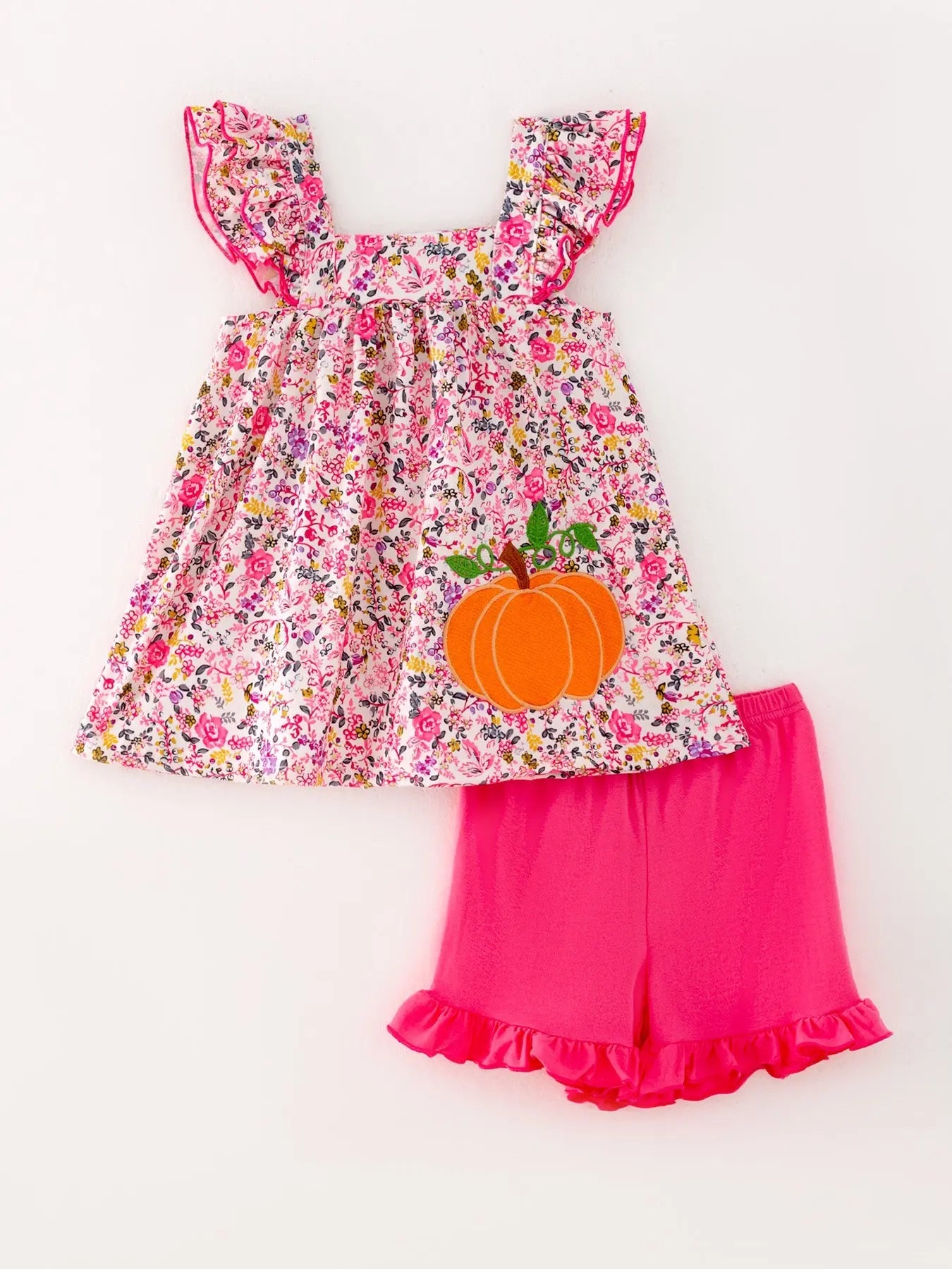 Halloween Girls Pumpkin Applique Outfit Rylee Faith Designs Everetts Place: Online Boutique
