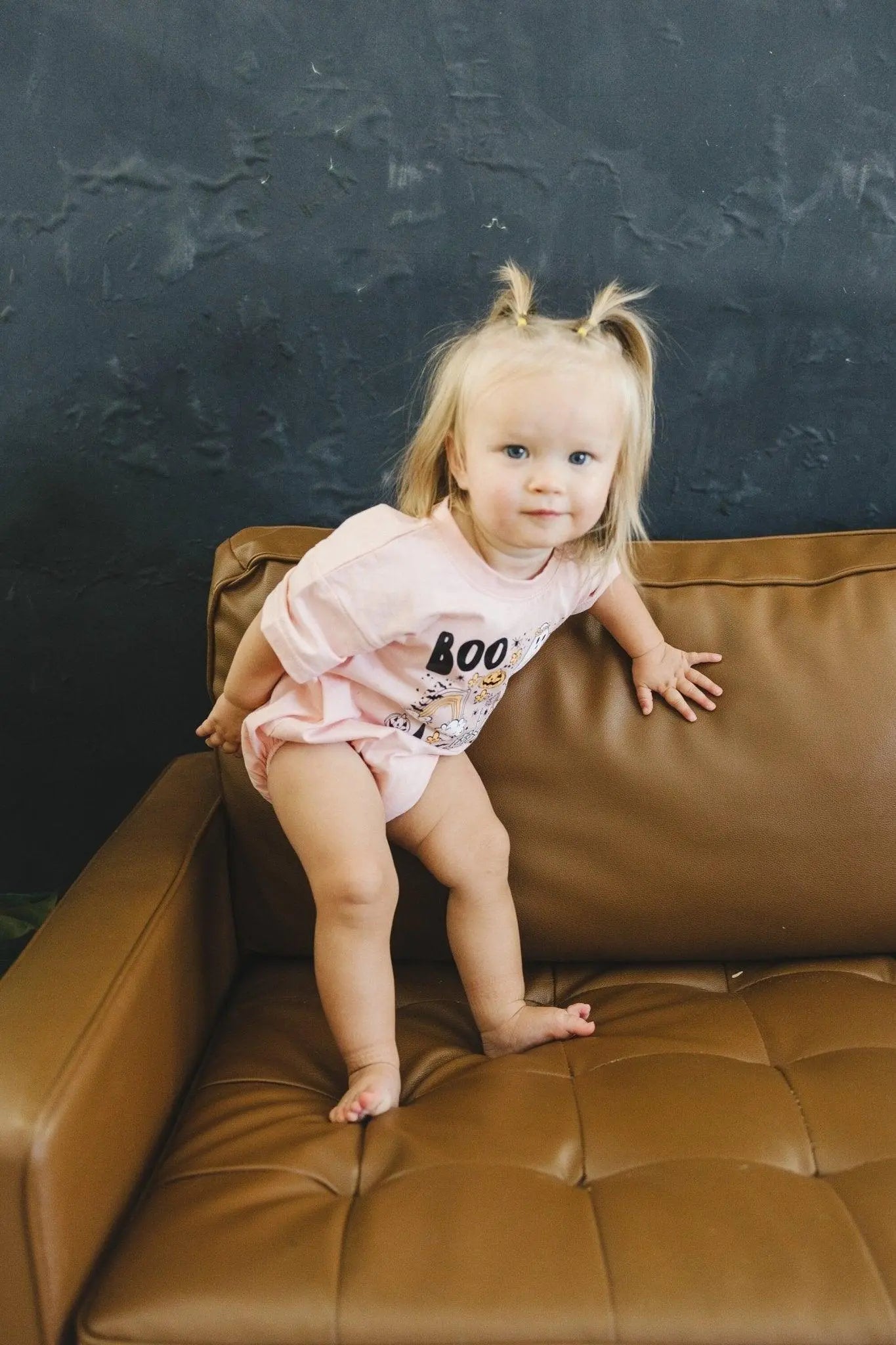 Little Joy Co. Halloween Print Organic Cotton T Shirt Romper Baby -