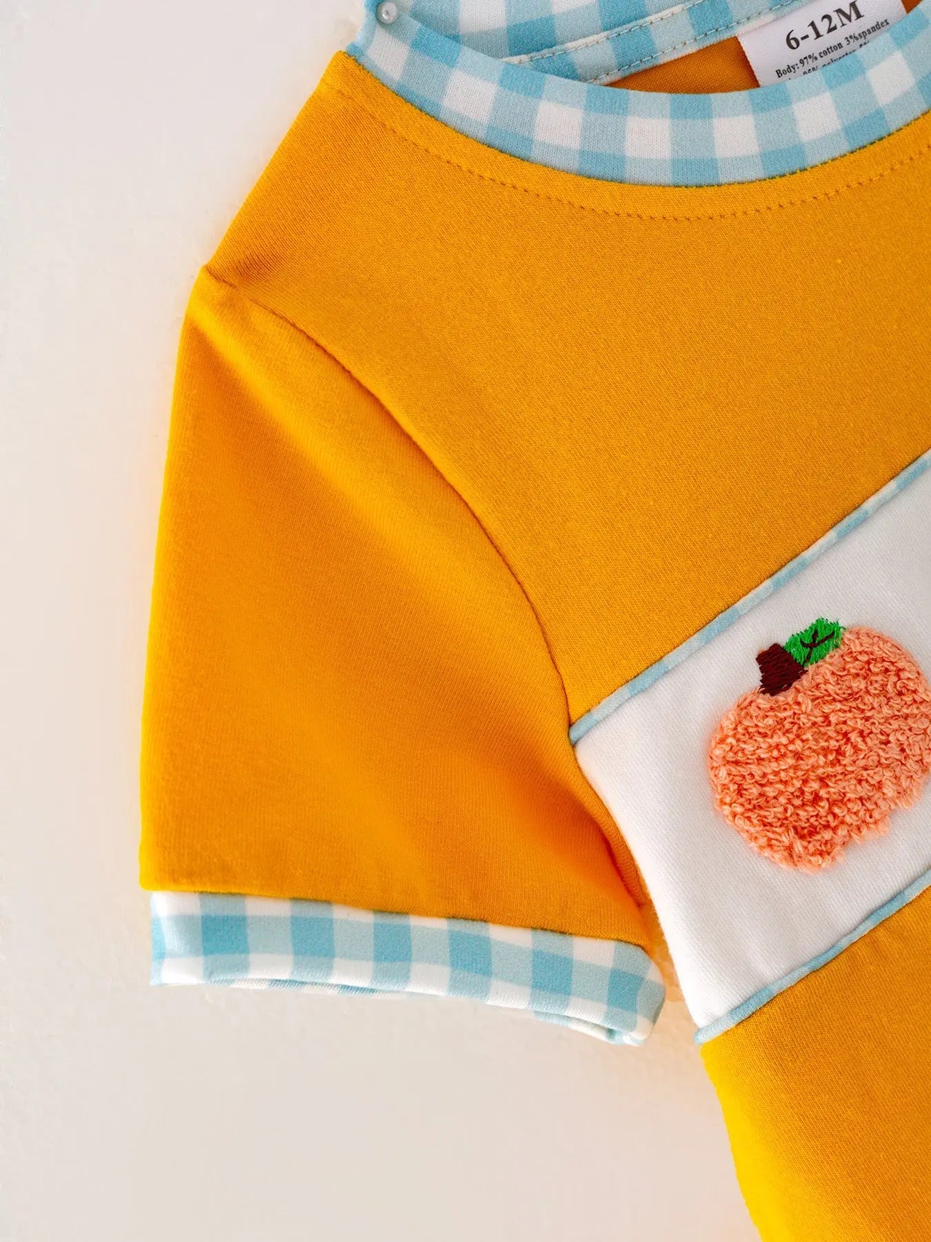 Halloween Pumpkin Chenille Patches Boys Romper for Trick or Treating and Halloween Parties Rylee Faith Designs Everetts Place: Online Boutique