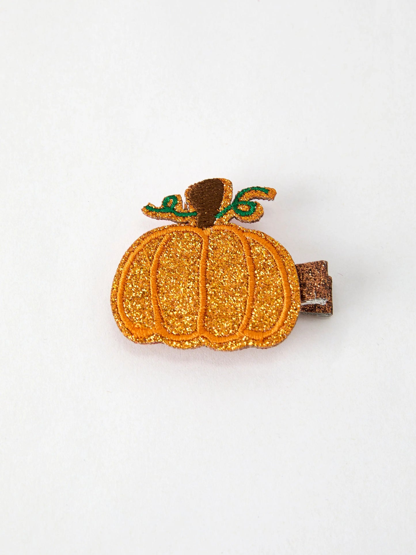 Halloween Pumpkin Girls Hair Clip Cute Accessory for Spooky Season Rylee Faith Designs Everetts Place: Online Boutique
