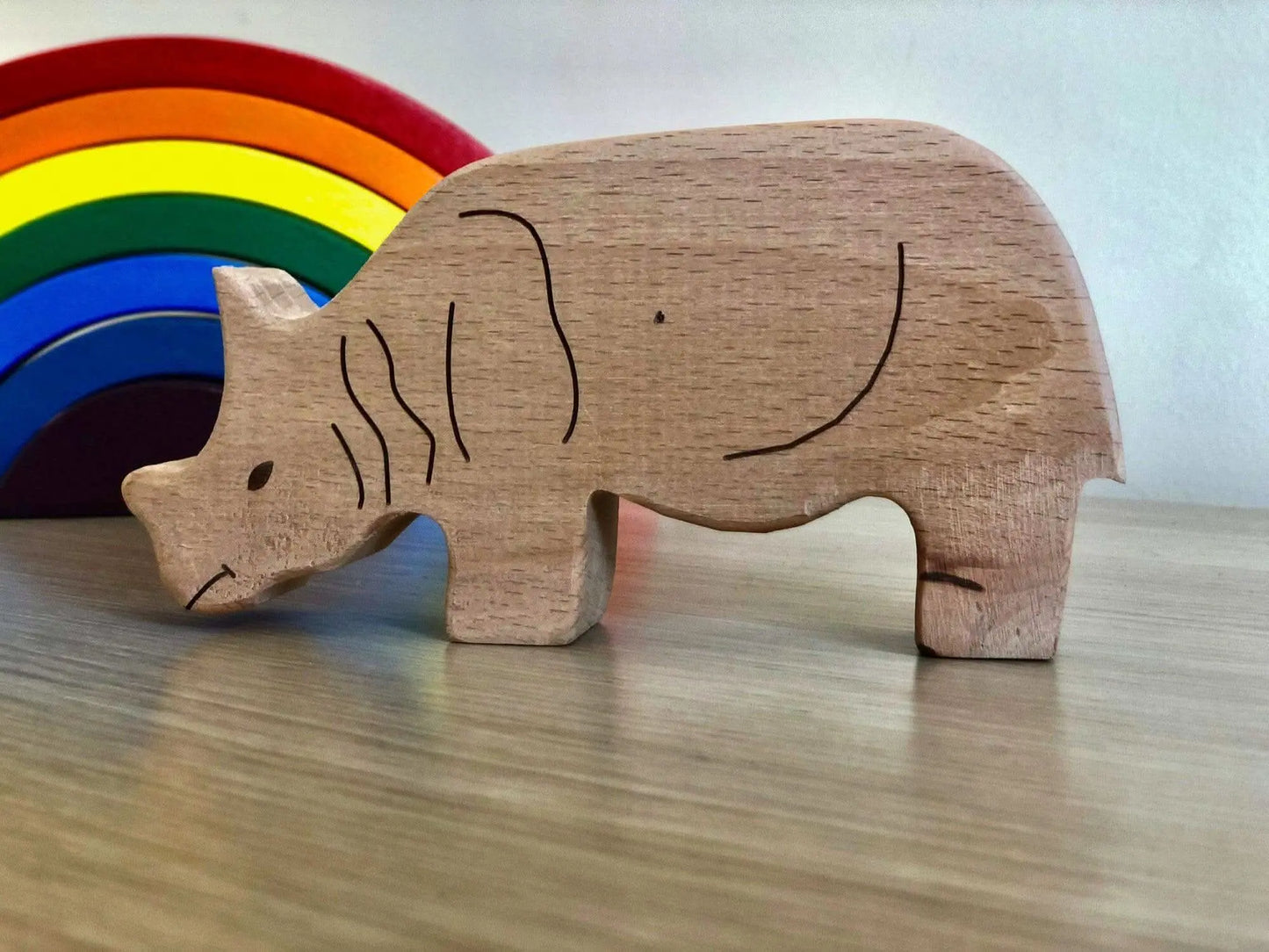 Kidodido Handcrafted Wooden Safari Animals Set for Imaginative Play - Toys & Games > Toys > Dolls, Playsets & Toy Figures > Toy Playsets > Farm Animal Playsets