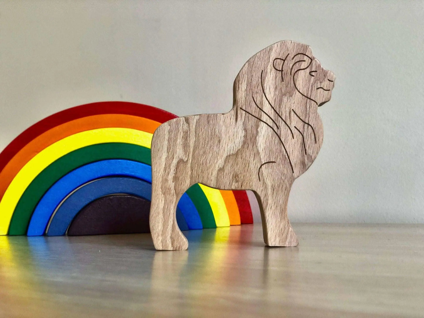 Kidodido Handcrafted Wooden Safari Animals Set for Imaginative Play - Toys & Games > Toys > Dolls, Playsets & Toy Figures > Toy Playsets > Farm Animal Playsets