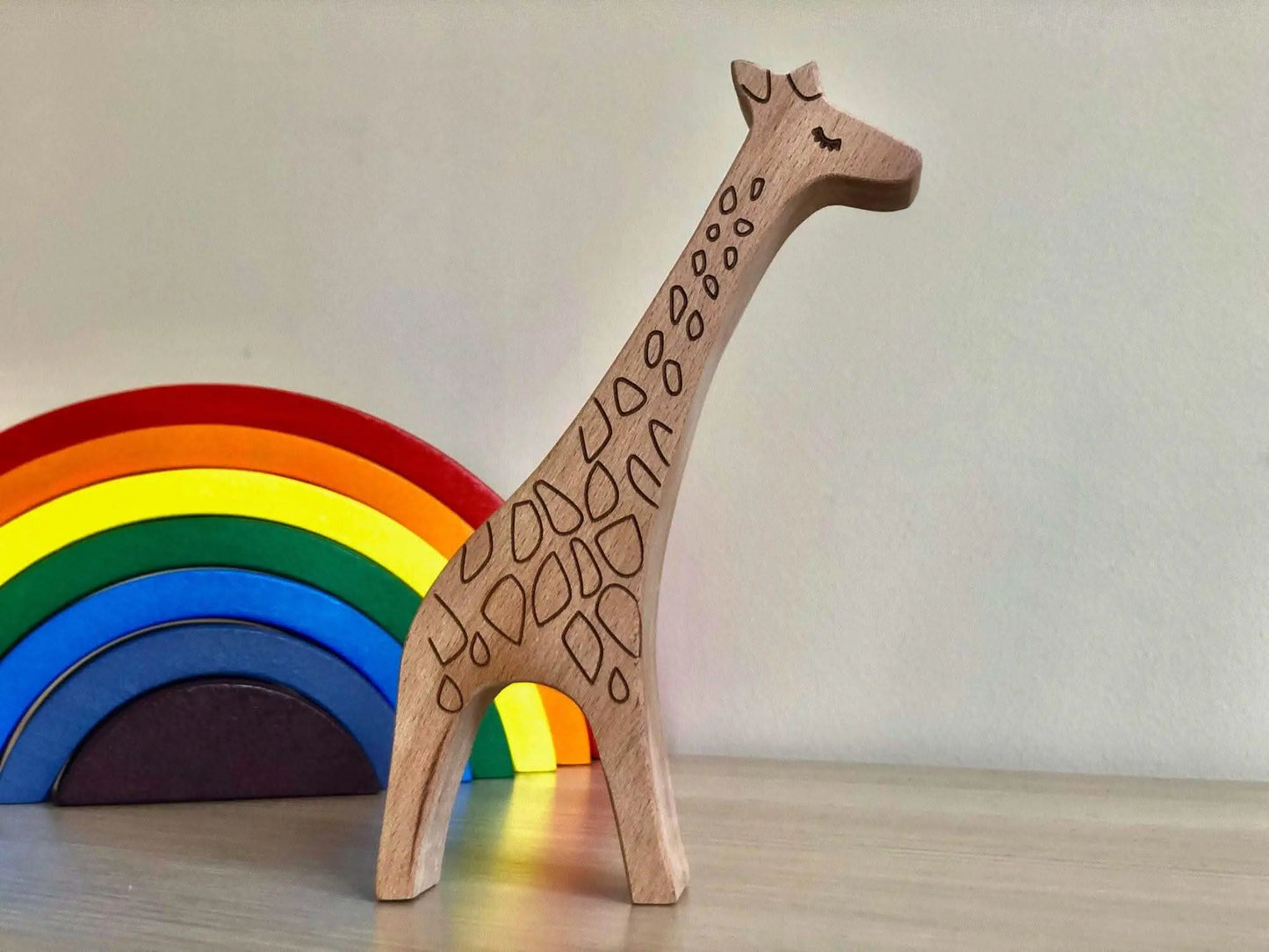 Kidodido Handcrafted Wooden Safari Animals Set for Imaginative Play - Toys & Games > Toys > Dolls, Playsets & Toy Figures > Toy Playsets > Farm Animal Playsets