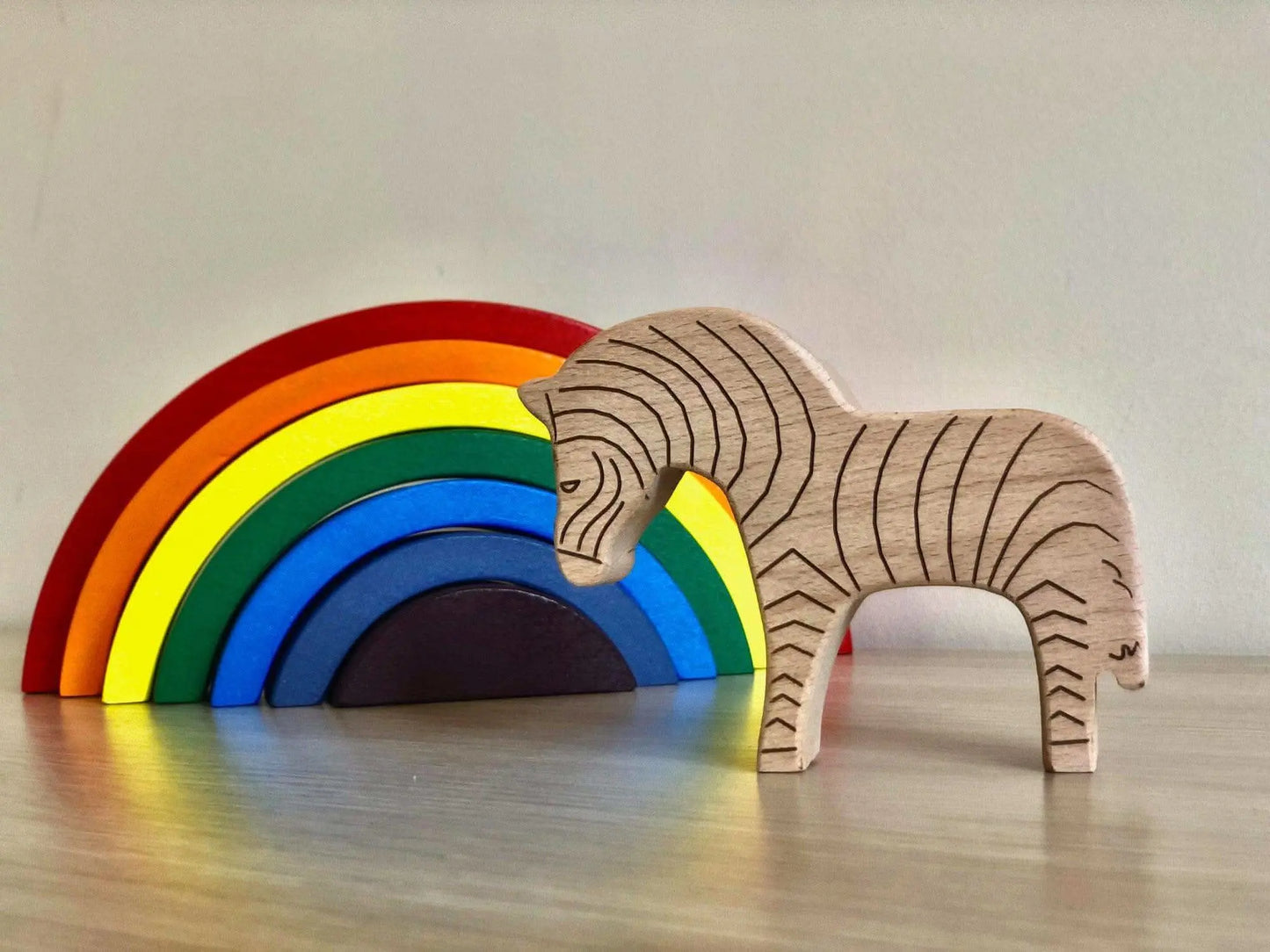 Kidodido Handcrafted Wooden Safari Animals Set for Imaginative Play - Toys & Games > Toys > Dolls, Playsets & Toy Figures > Toy Playsets > Farm Animal Playsets
