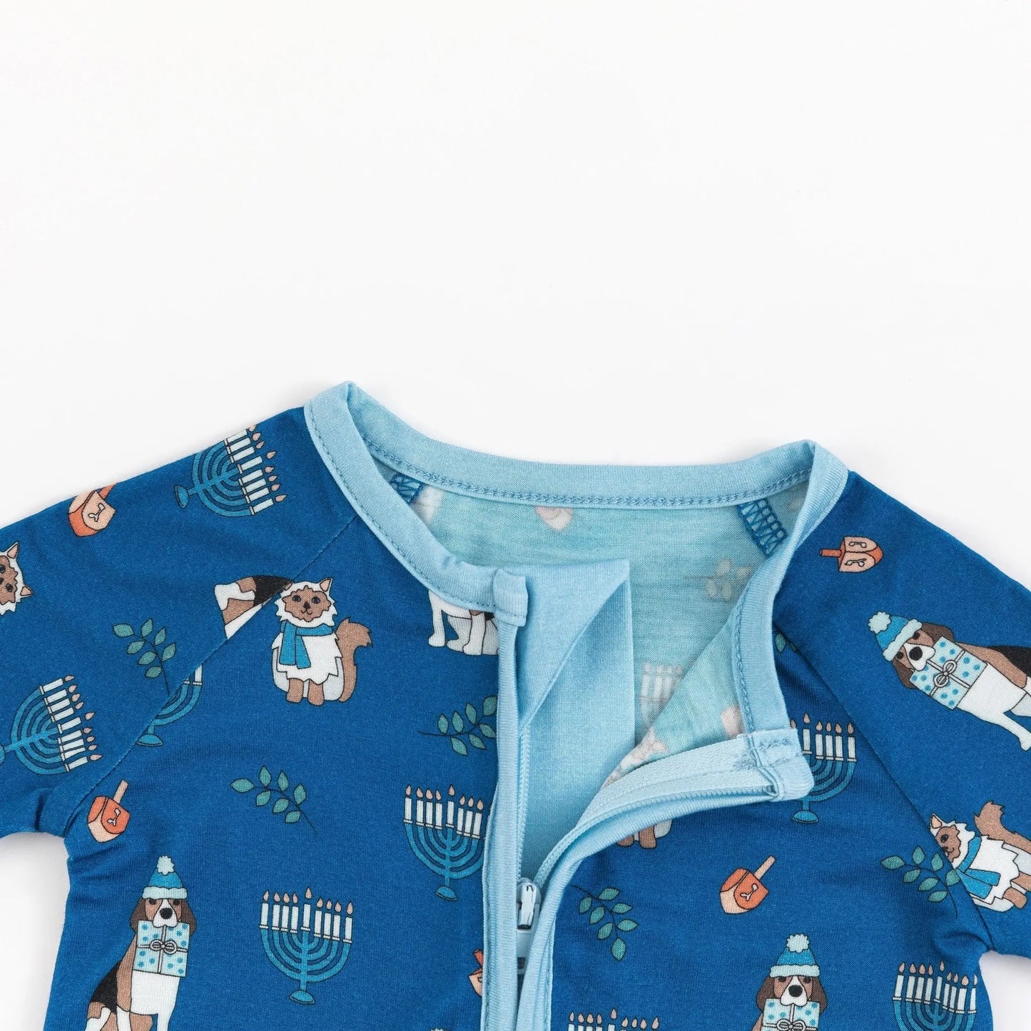 Hanukkah Pets Convertible Zip Footies Soft for Infants Dreamlet Everetts Place: Online Boutique