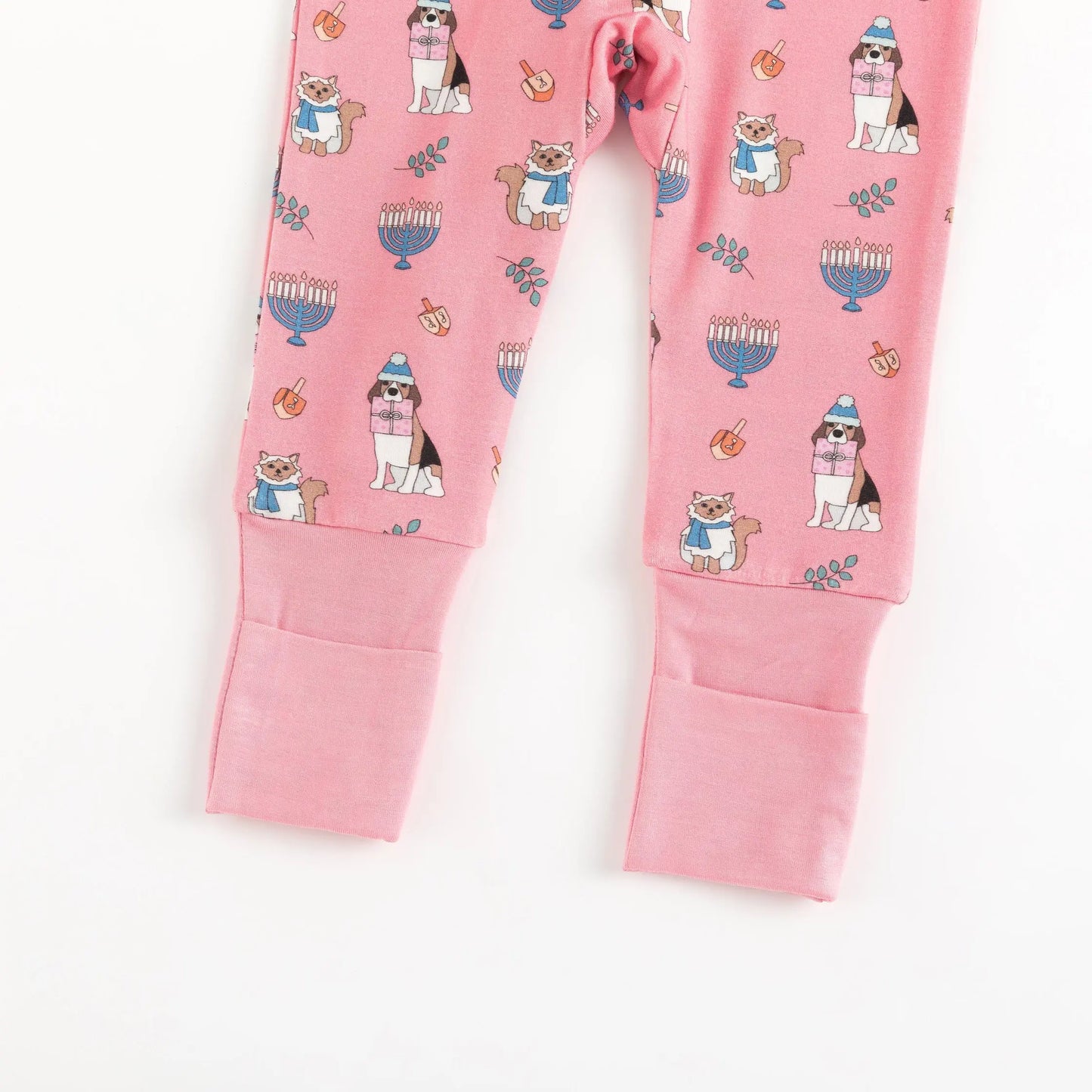 Hanukkah Pets (Convertible Zip Footies) - Pink Dreamlet Everetts Place: Online Boutique